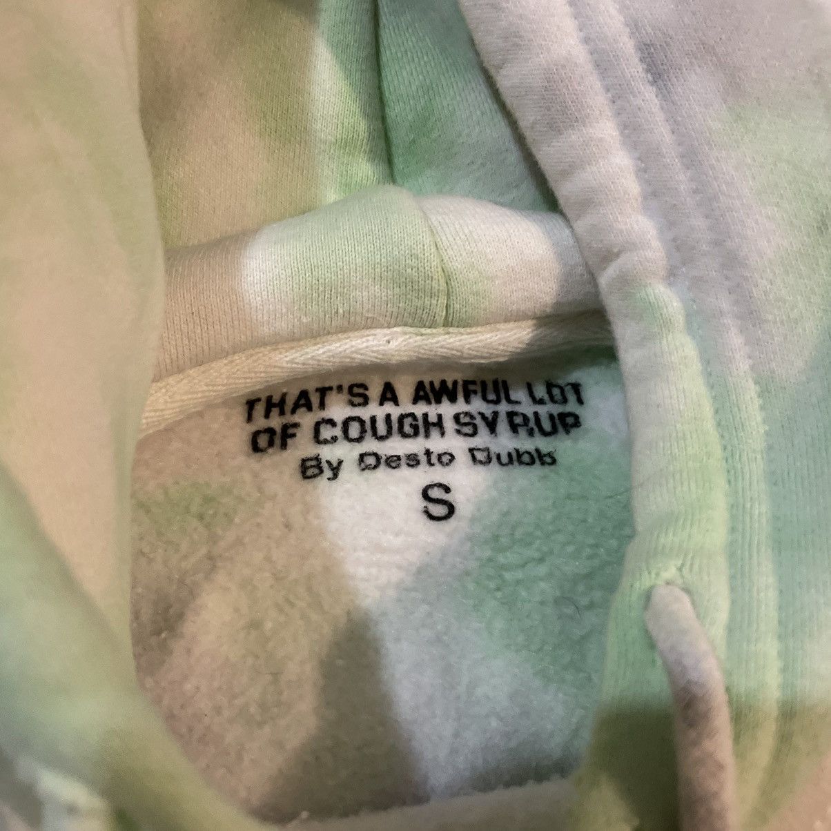 Other Desto Dubb Awful Lot of Cough Syrup Hoodie Green Tye Dye S Size US S / EU 44-46 / 1 - 8 Thumbnail