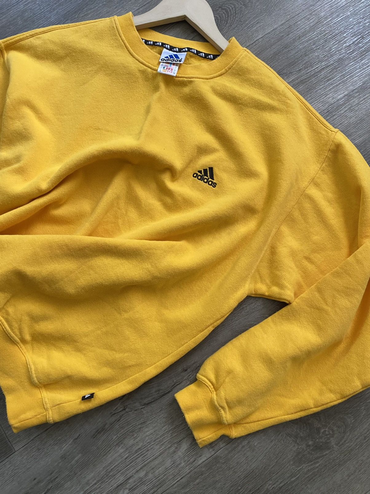 Adidas × Vintage 🫧 ADIDAS VINTAGE Y2K Sweatshirt 90s Size US L / EU 52-54 / 3 - 4 Thumbnail