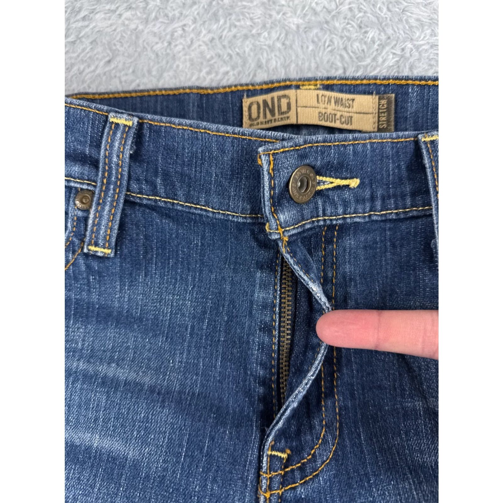 Old Navy VINTAGE Old Navy Women's Jeans Pants 8 Blue Denim Bootcut Low Rise 30x28 Cotton Size 30" / US 8 / IT 44 - 5 Thumbnail