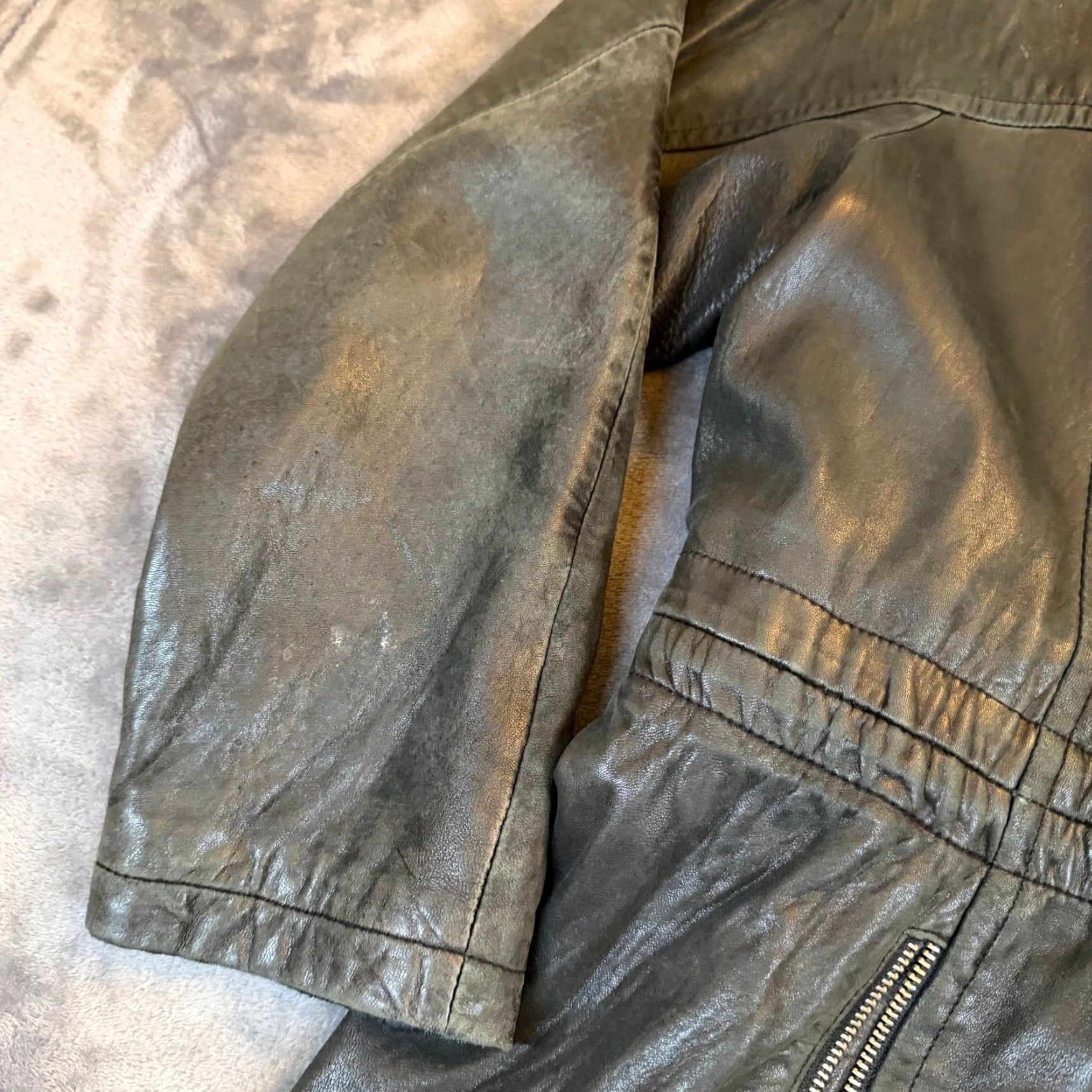 Vintage VINTAGE Studio Leather Jacket - Thinsulate Insulated Zip - Black - Women - L - 90s Retro Biker/Moto Style Size L / US 10 / IT 46 - 4 Thumbnail