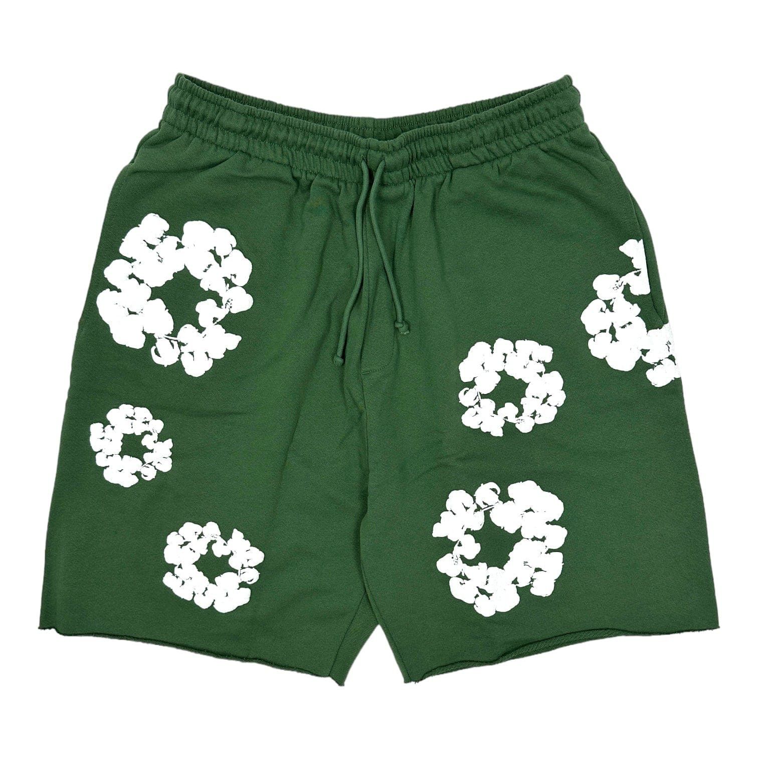DENIM TEARS The Cotton Wreath Shorts Green Size US 40 / EU 56 - 1 Thumbnail