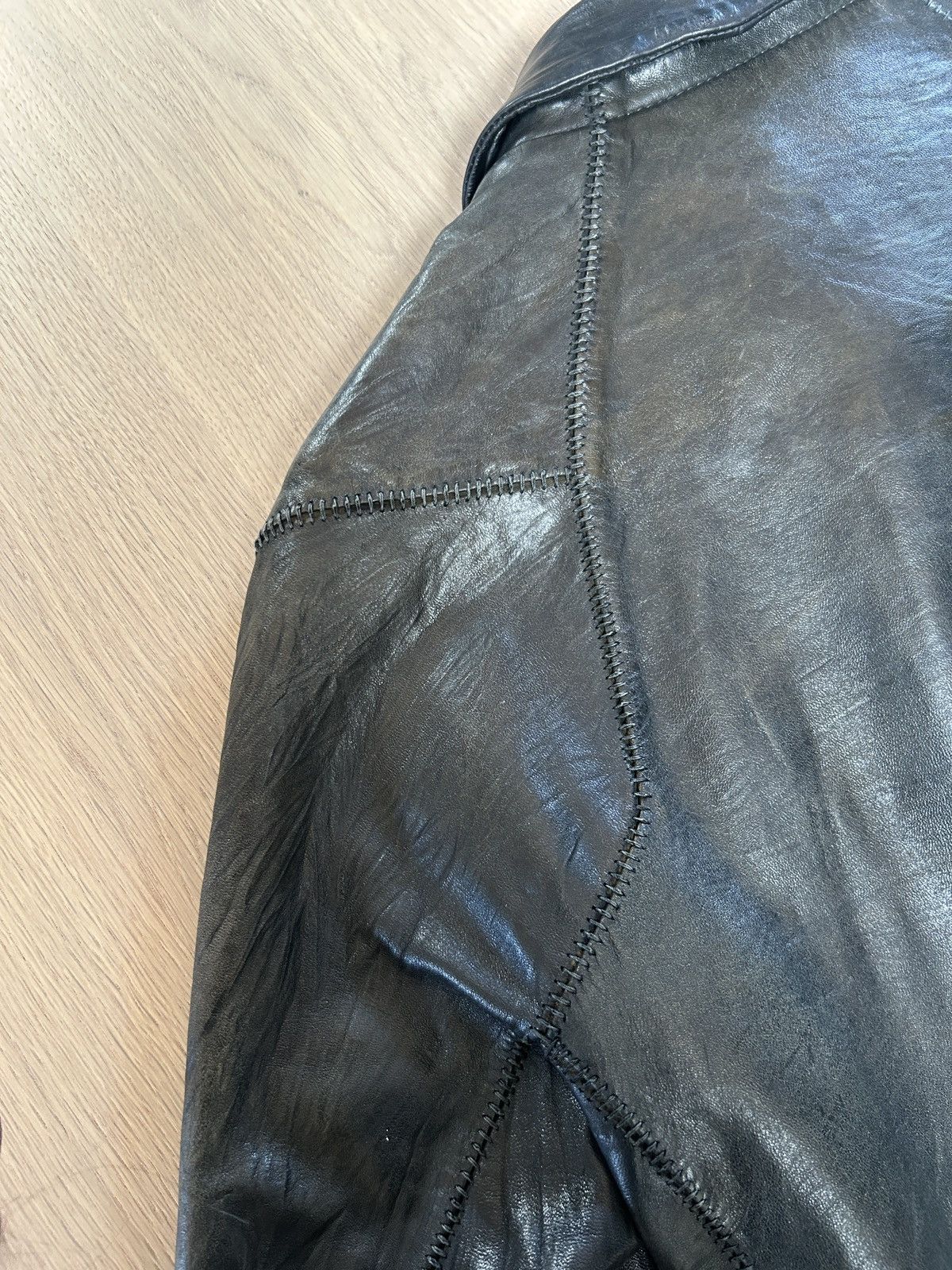 Boris Bidjan Saberi Boris Bidjan Saberi J2-F251 S/S 2014 Horse Leather Jacket Size US M / EU 48-50 / 2 - 10 Thumbnail