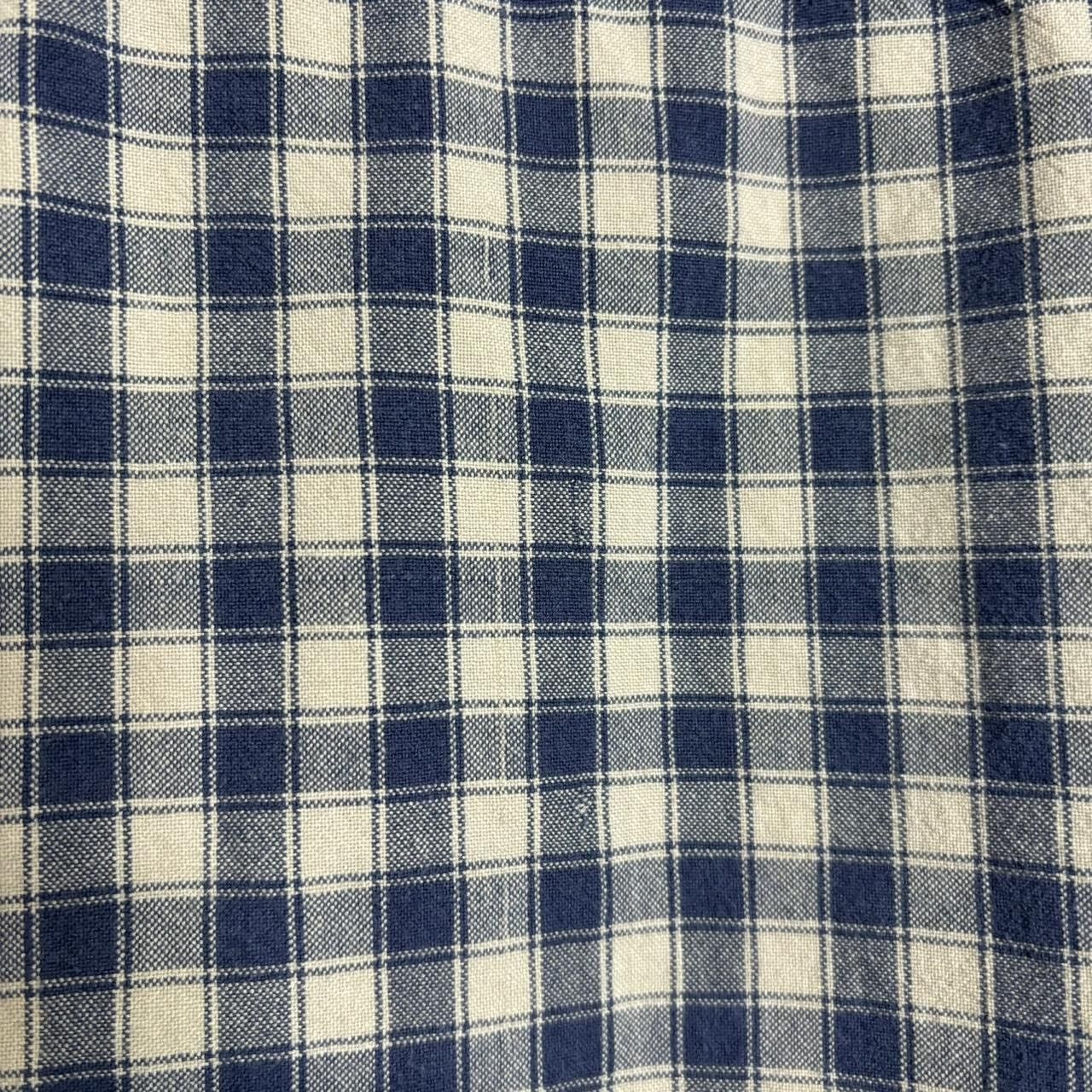 Point Zero × Vintage Vintage 90s Plaid Checkered Blue And White Button-Up Shirt Size US XL / EU 56 / 4 - 8 Thumbnail