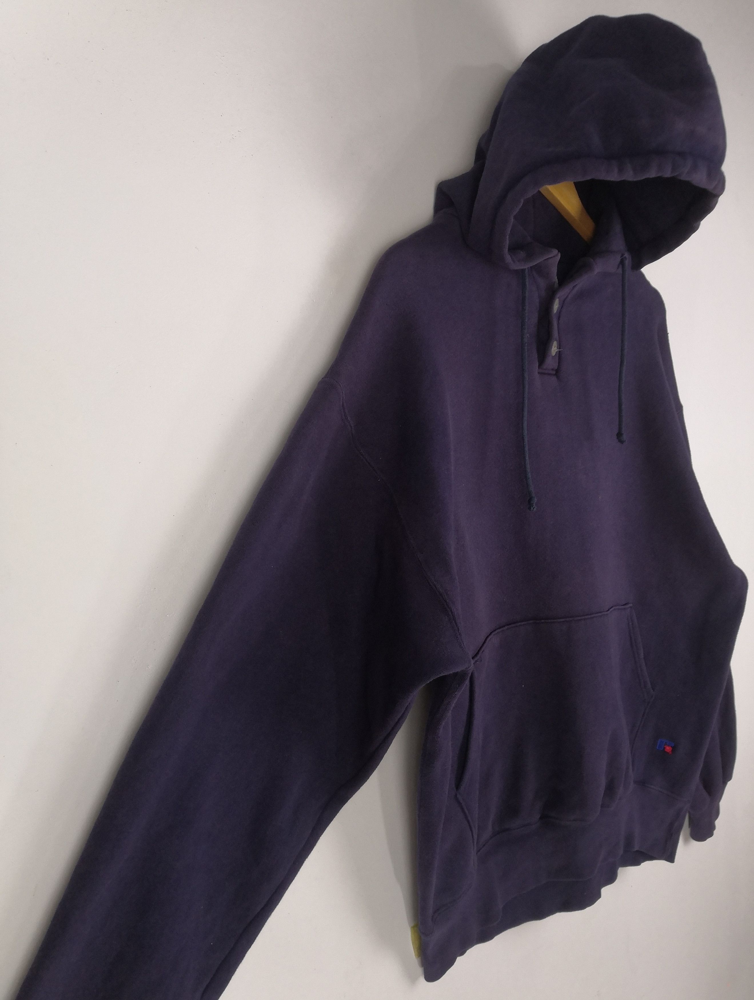 Russell Athletic Vintage 90s Russell Athletic Hoodie Sweatshirt Sweater Size US L / EU 52-54 / 3 - 3 Thumbnail