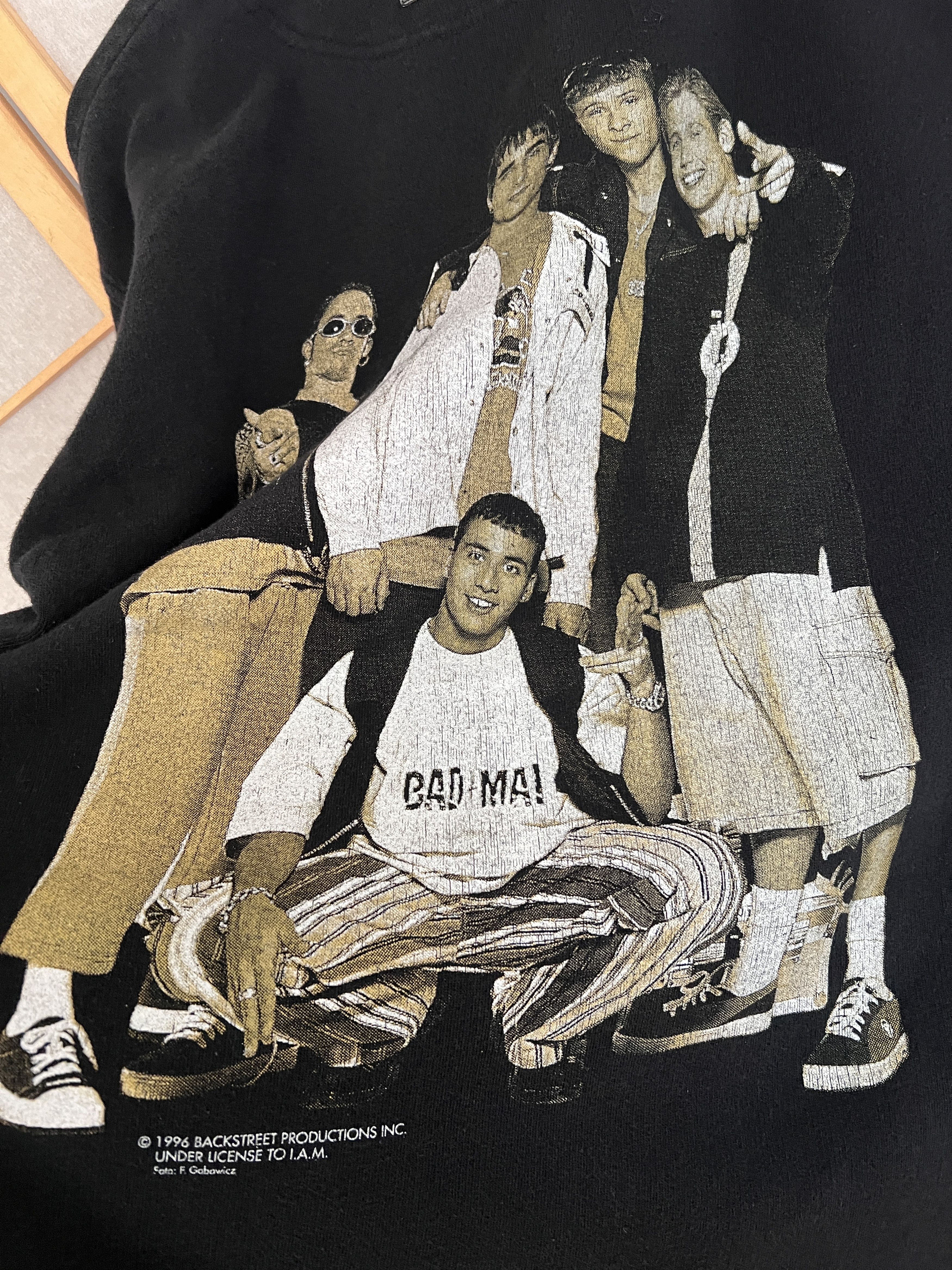 Rare 1996 Backstreet Boys sweatshirt concert tour jersey pop
