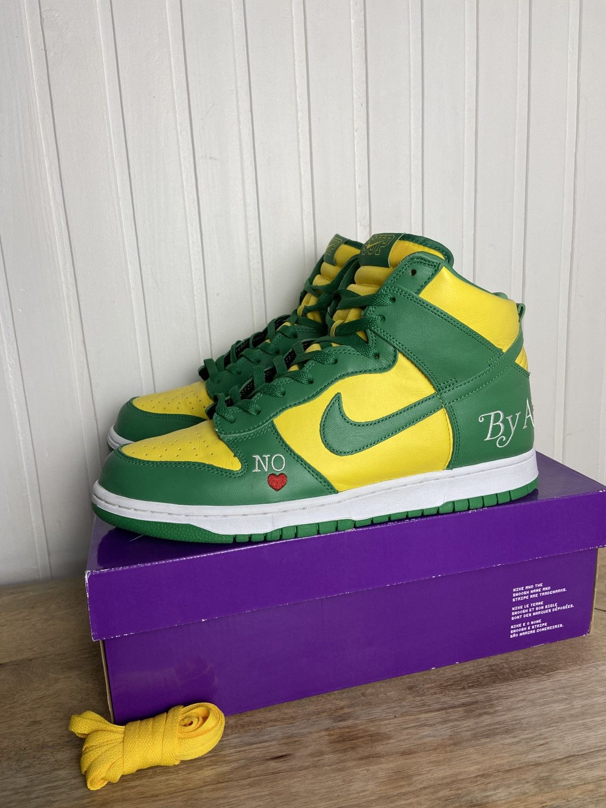 Supreme Nike Dunk Green | Grailed