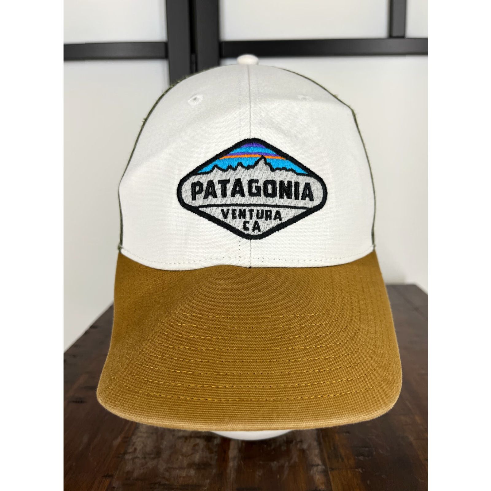 Patagonia Patagonia Hat Cap Snap Back Adult One Size Beige Green Ventura CA Trucker Cotton Size ONE SIZE - 2 Thumbnail