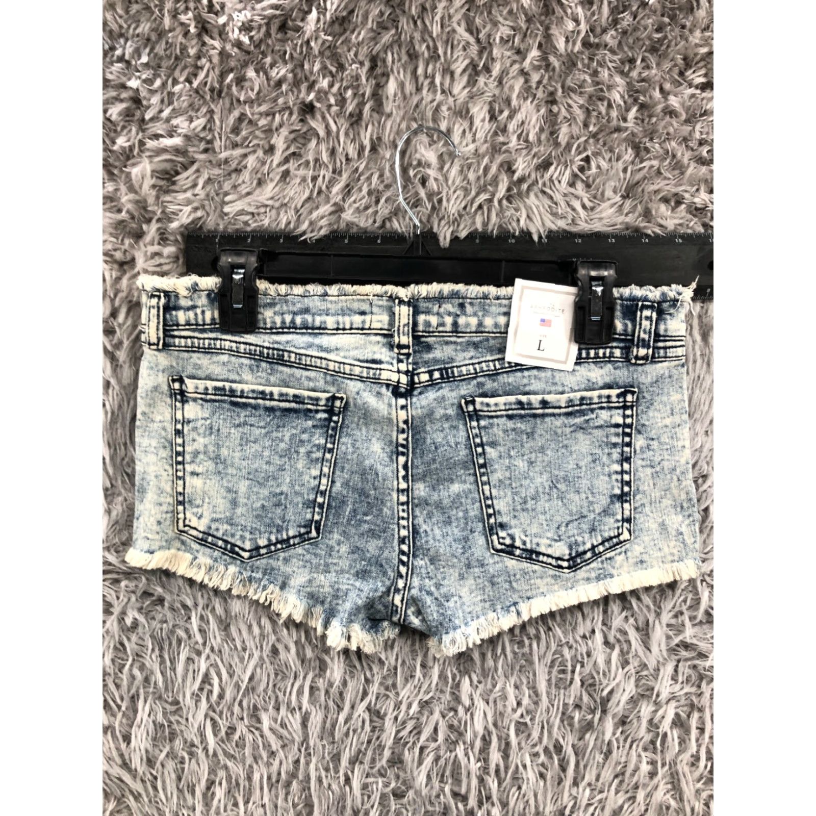 Vintage Aphrodite Denim Cut-Off Shorts Womens Size L Medium Wash Blue Regular Rise 5-Pocket S Solid Pattern Jeans Size 36" / US 14 / IT 50 - 6 Thumbnail