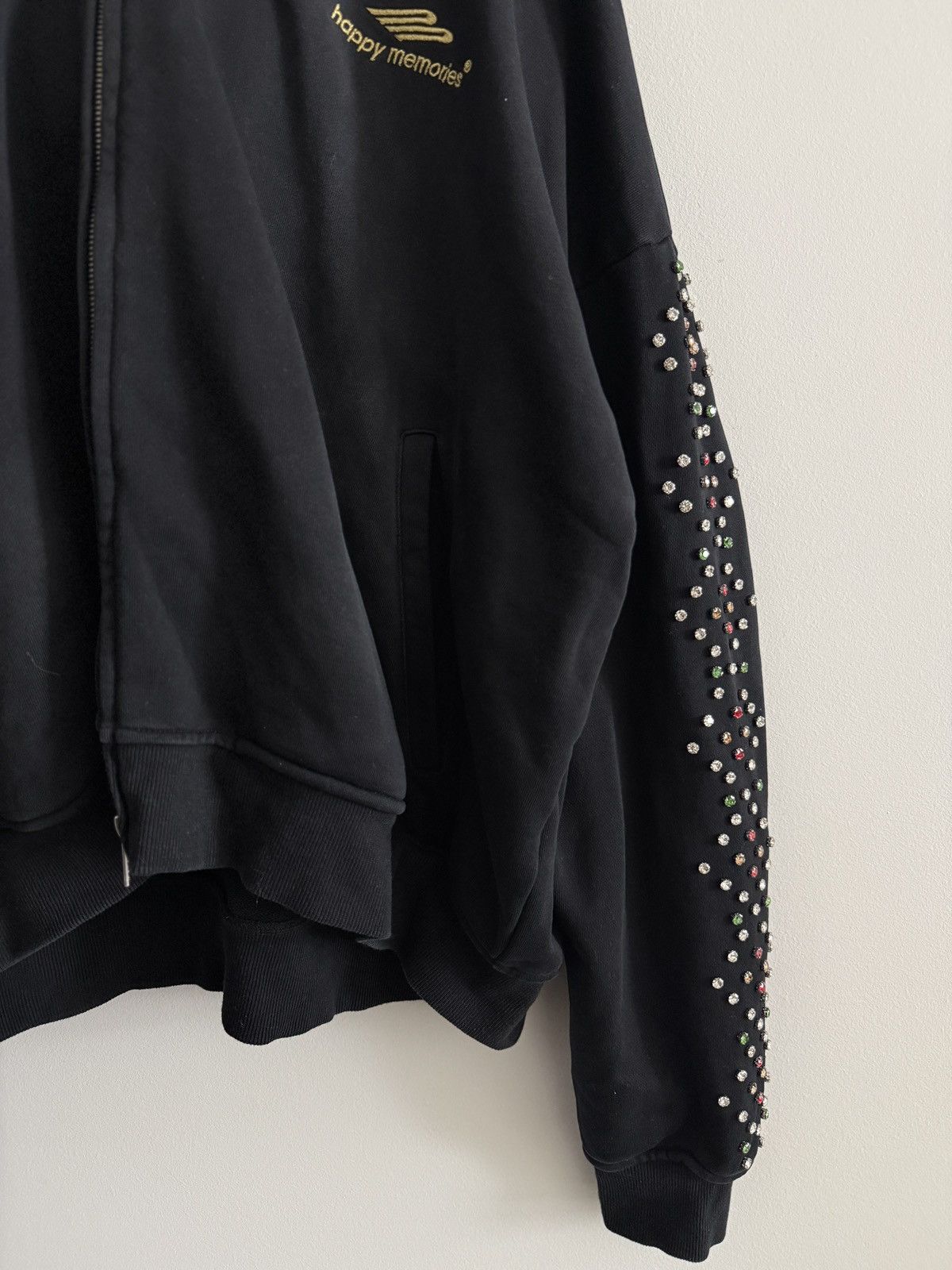 HMDD RARE! HMDD Crystal Zip Up Washed Black Size Medium Size US M / EU 48-50 / 2 - 3 Thumbnail