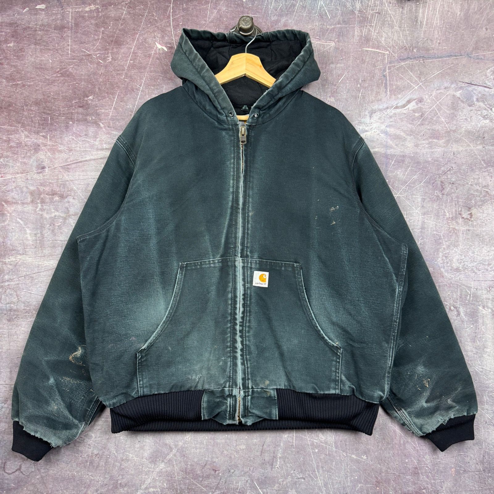 Carhartt × Vintage 90s Carhartt JB105 black detroit jacket