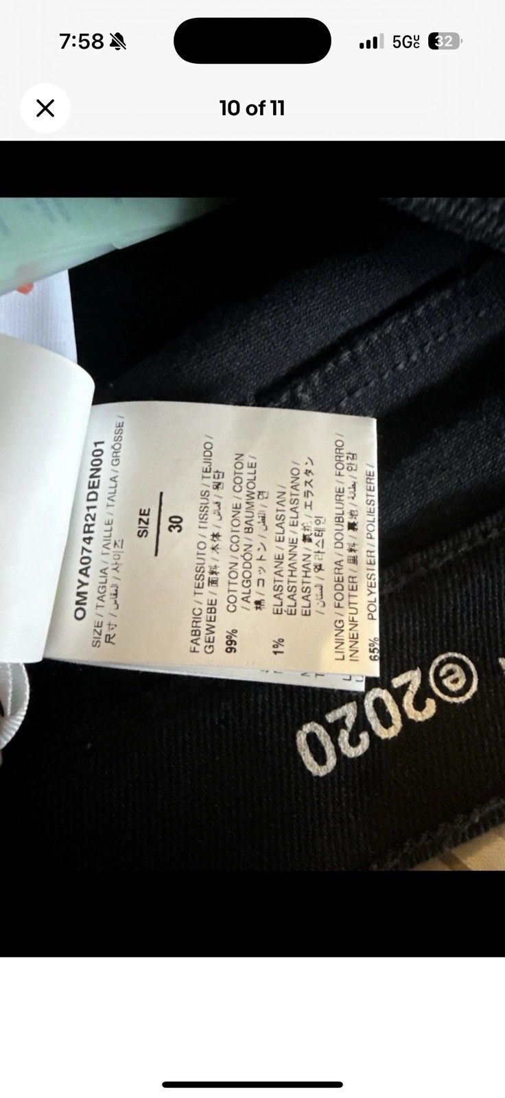 Off-White Off White Jeans size 30 Size US 30 / EU 46 - 5 Thumbnail