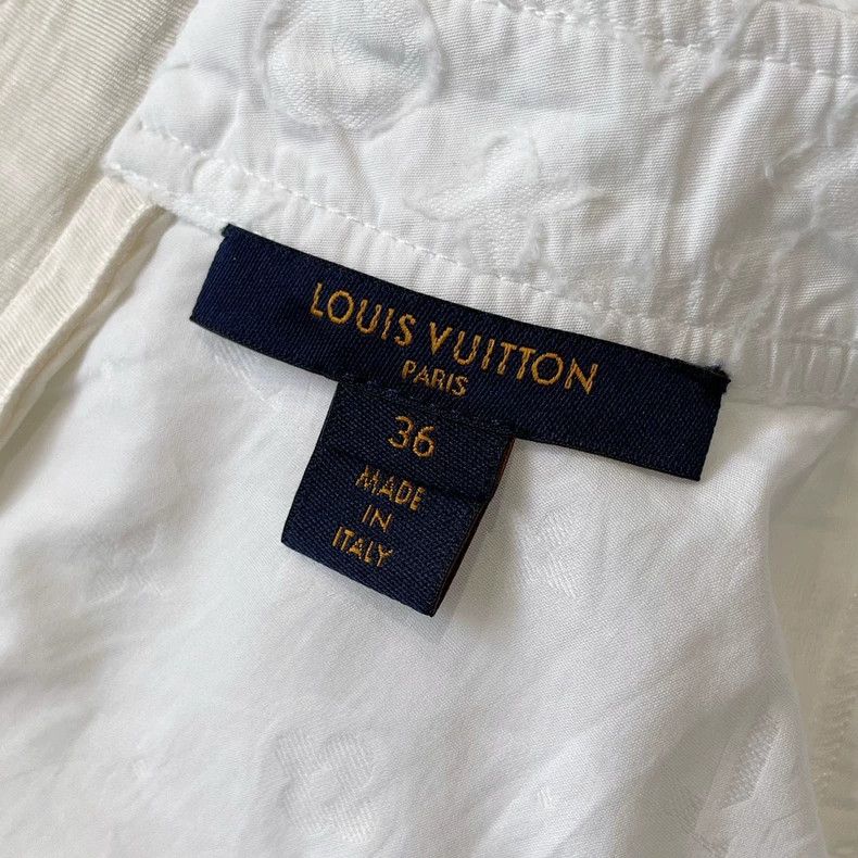Louis Vuitton Louis Vuitton White dark flower dress 2503-Nextarrow Size XS / US 0-2 / IT 36-38 - 5 Thumbnail