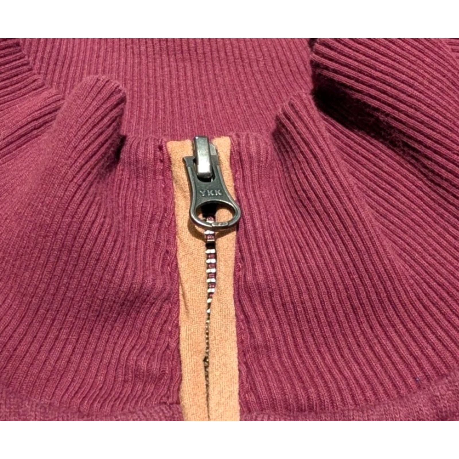 Vintage VINTAGE Woolly Dry Goods 1/4 Zip Long Sleeve Elbow Patches Sweater Sz 3XL Tall Burgundy Size US XXL / EU 58 / 5 - 5 Thumbnail
