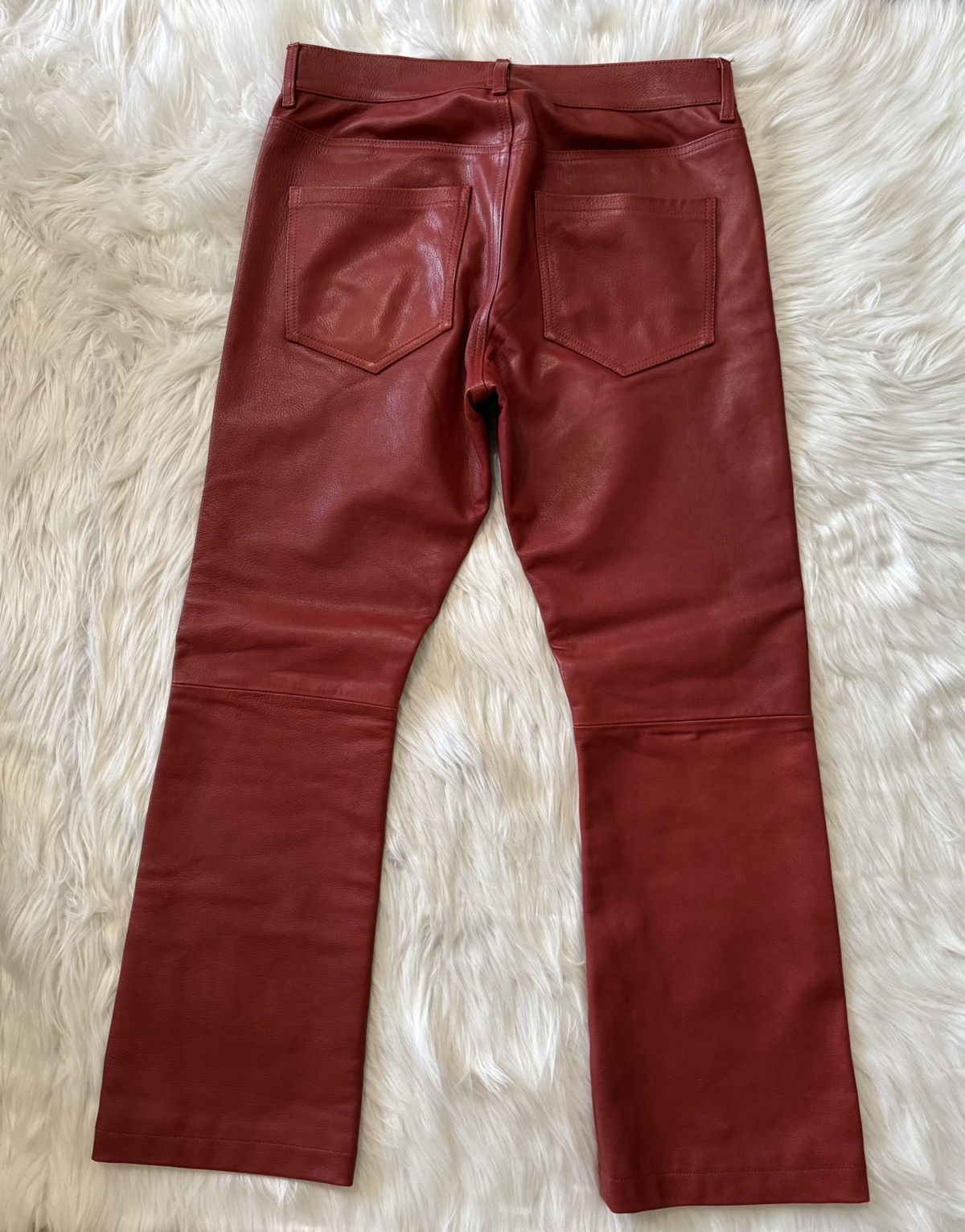 Enfants Riches Deprimes Enfants Riches Deprimes Flare Leather Pants Red 34 Size US 34 / EU 50 - 7 Thumbnail