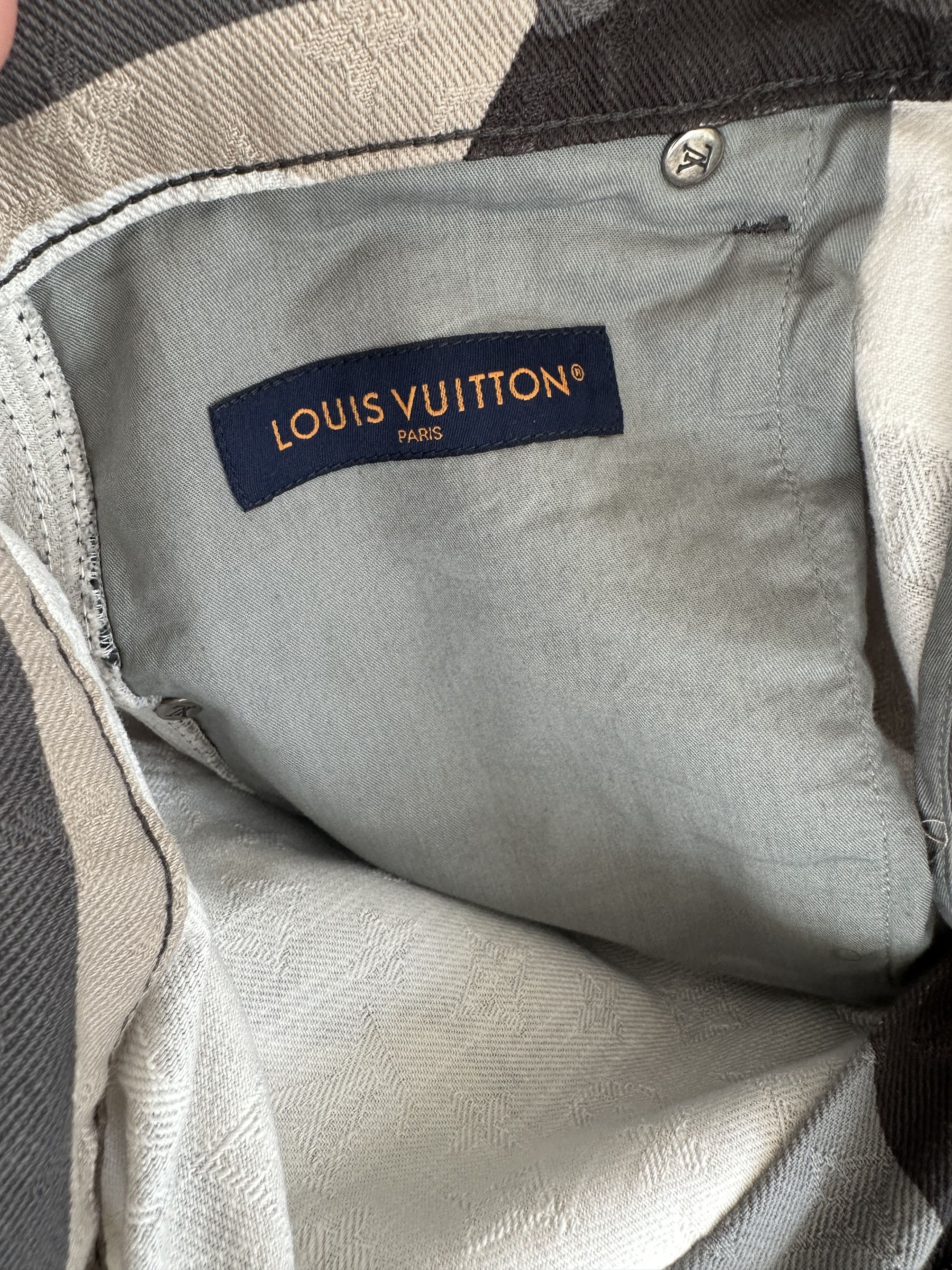 KidSuper × Louis Vuitton Louis Vuitton x Kidsuper Patchworked Portrait Denim Pants Size US 32 / EU 48 - 6 Thumbnail
