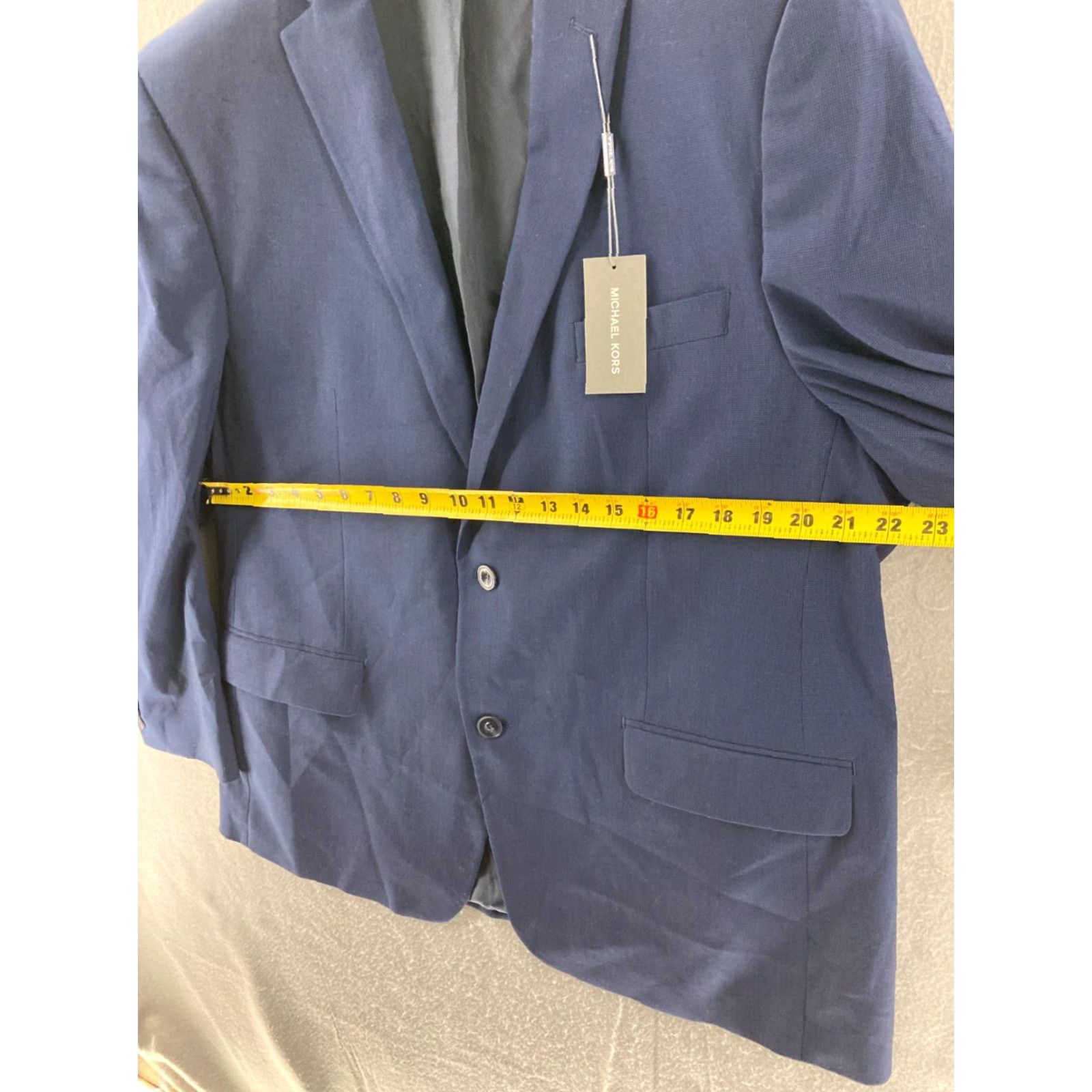 Michael Kors Michael Kors Blazer Mens 46R Blue Rayon Blend NWT Size 40R - 2 Thumbnail