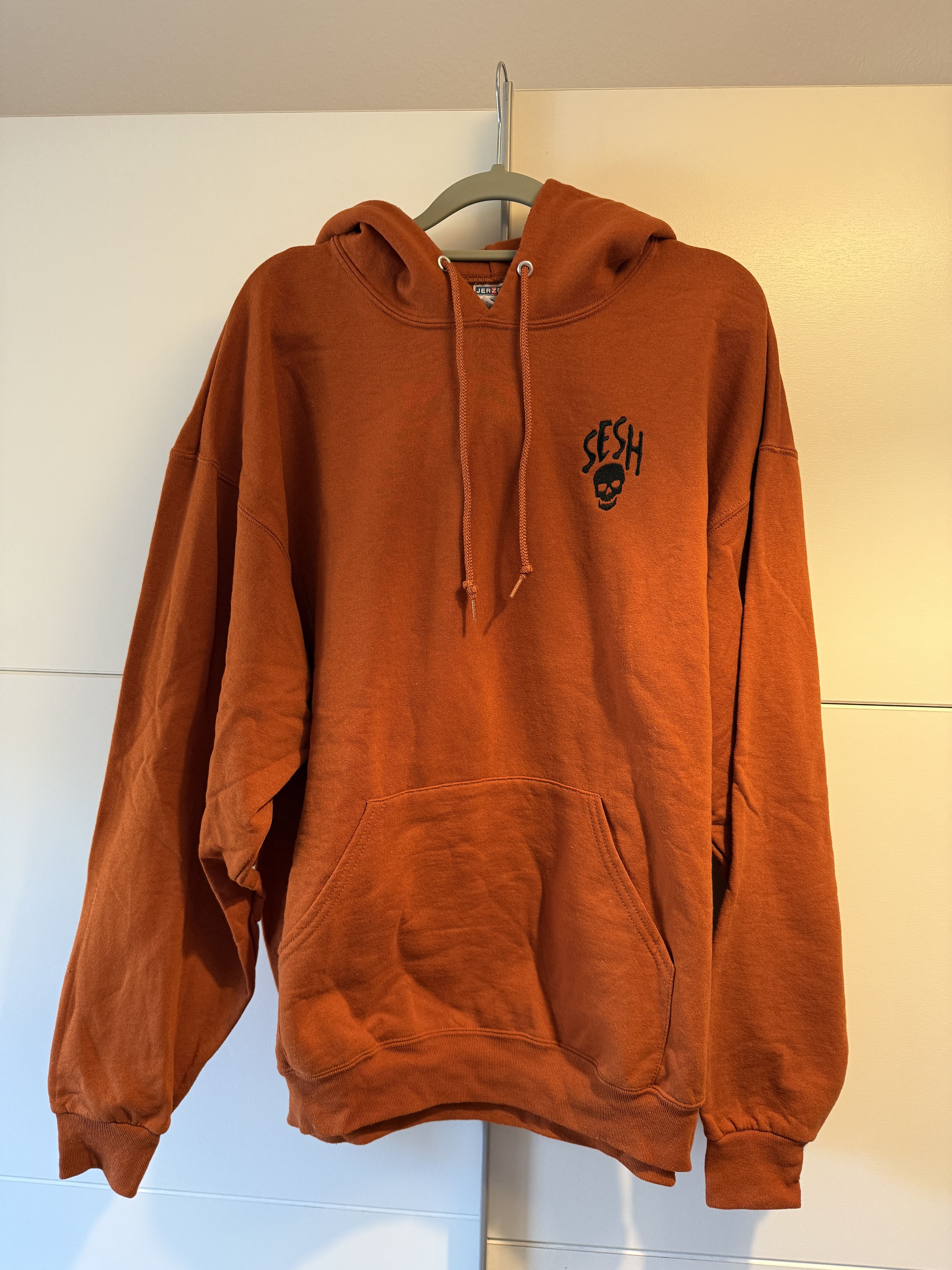 TeamSESH TeamSESH Rare Orange Monogram Skull Hoodie Size US XL / EU 56 / 4 - 1 Thumbnail