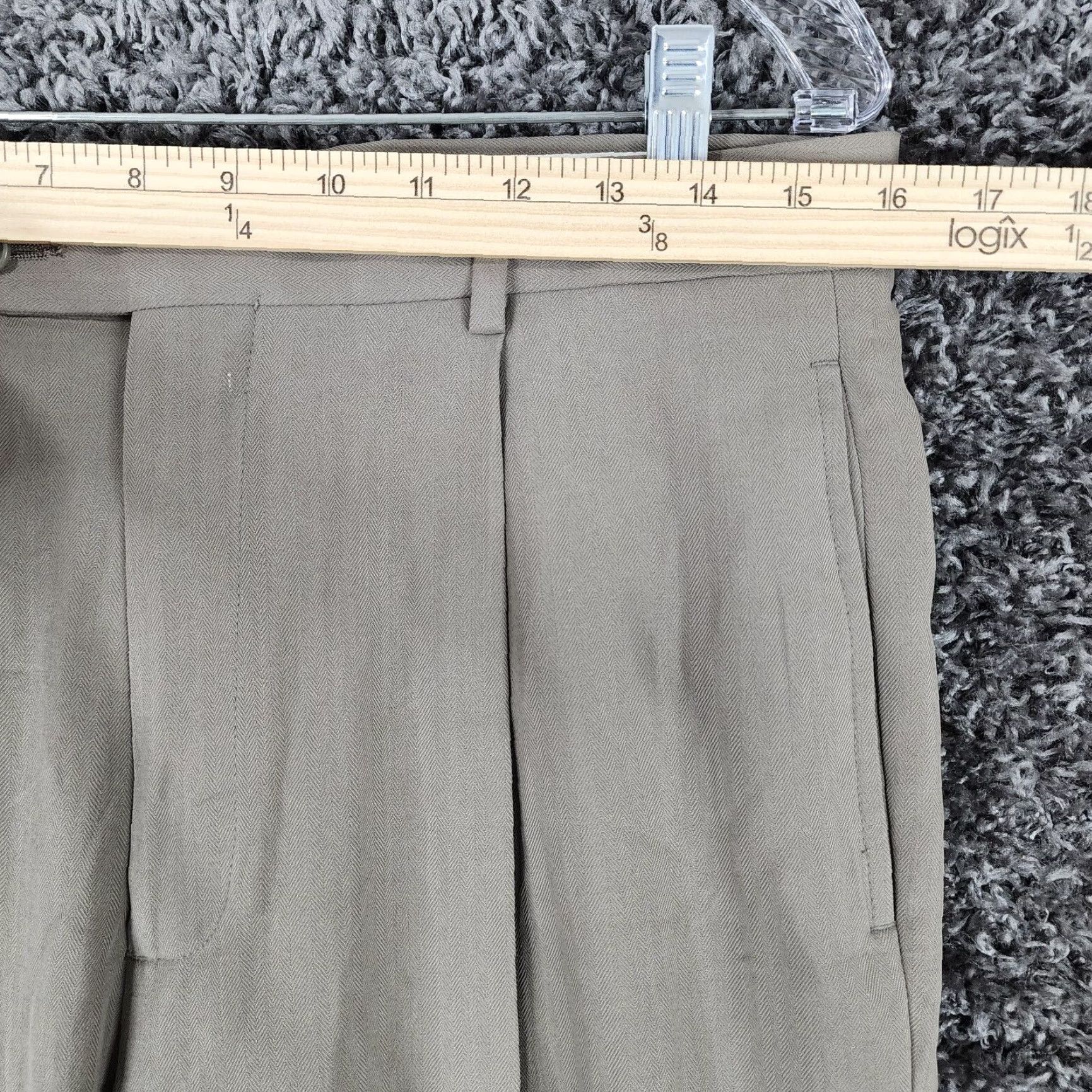 Pierre Cardin Pierre Cardin Mens Beige Silk Dress Pants 33 Regular Mens Size US 33 - 5 Thumbnail