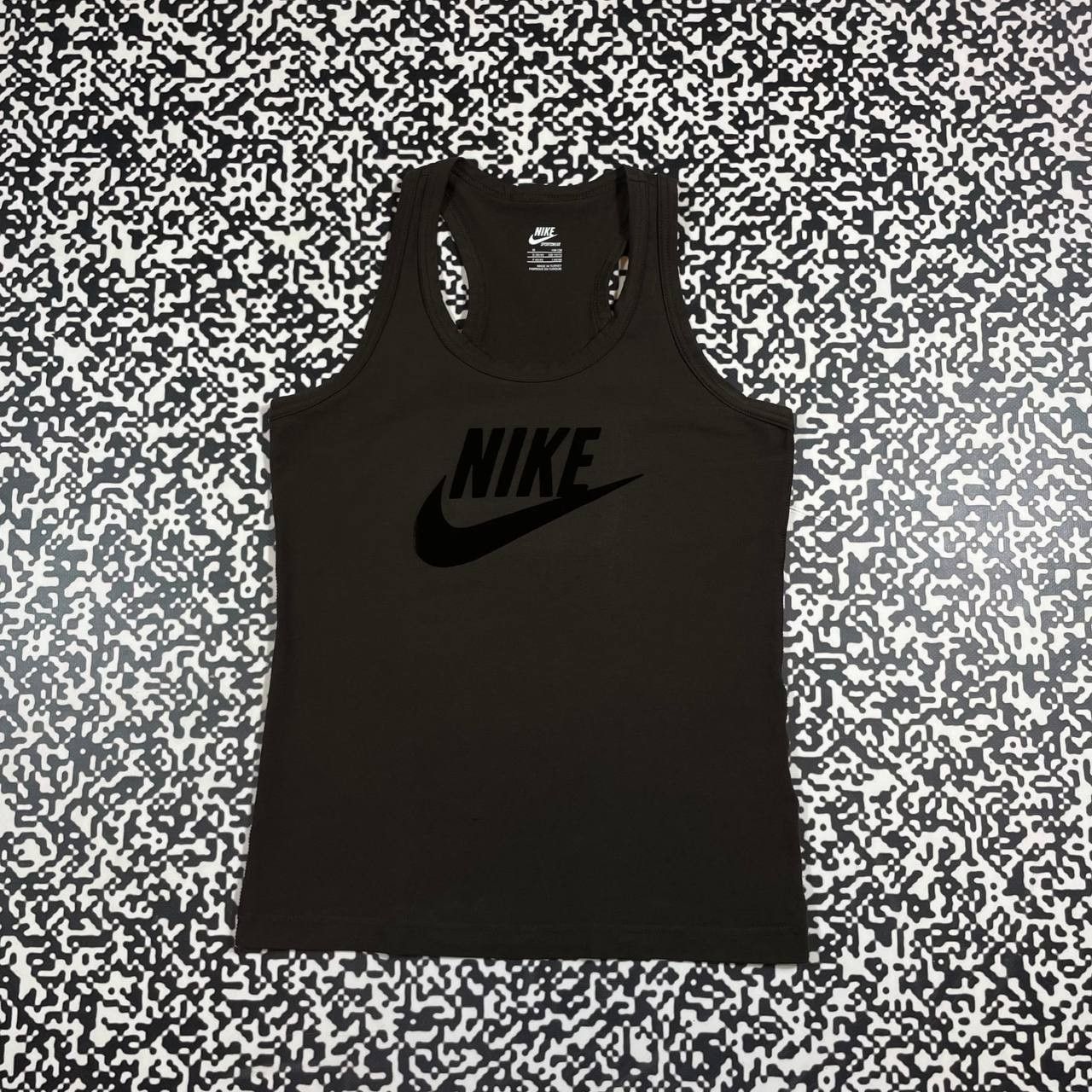 Nike Vintage Y2K Nike Swoosh Big Logo Brown Retro Style Tank Top Size M / US 6-8 / IT 42-44 - 2 Thumbnail