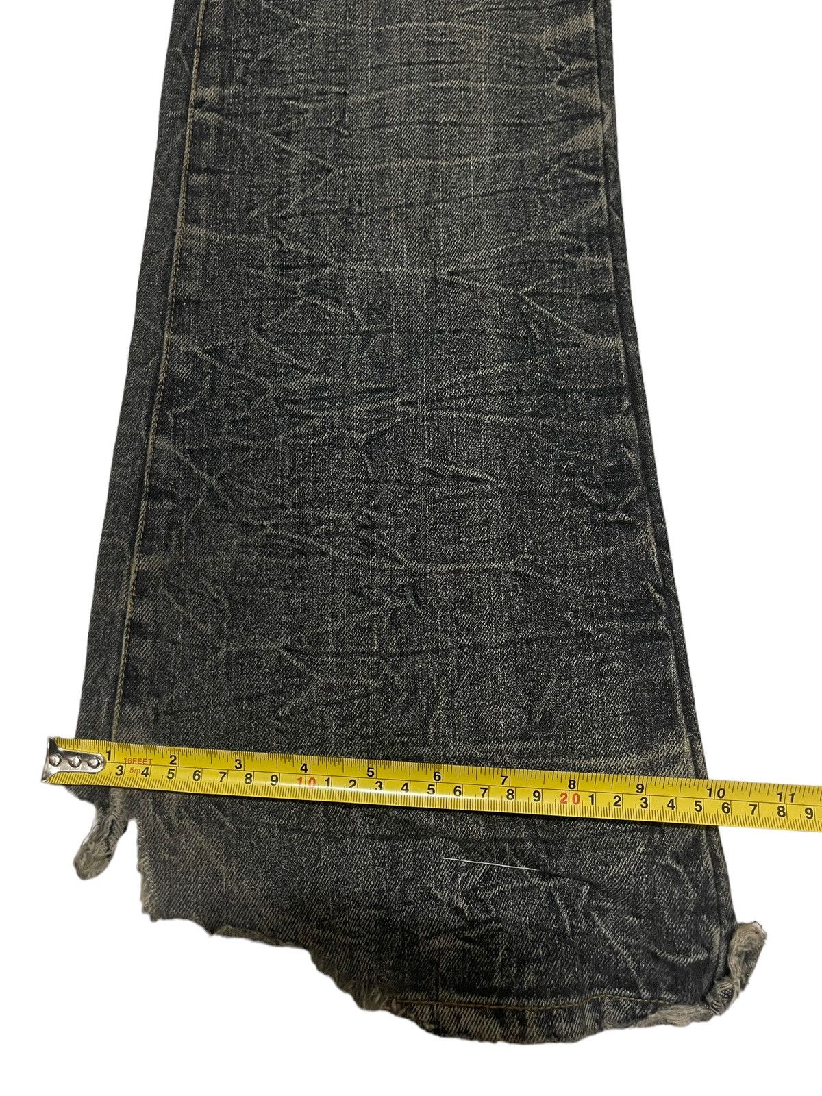 Japanese Brand Vintage Japan LowBox Distressed Style Flare Jeans Size US 33 - 14 Thumbnail