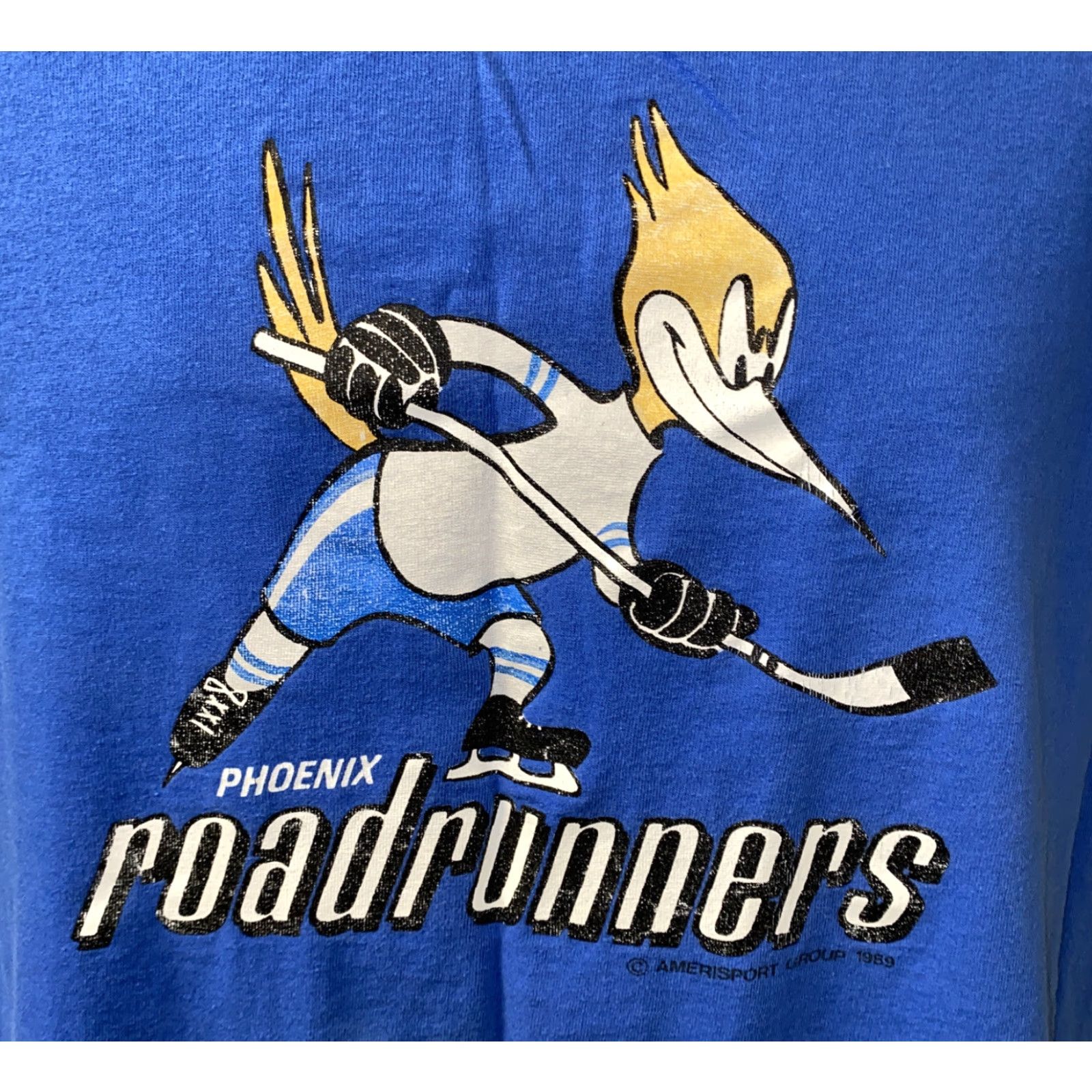 Fruit Of The Loom VINTAGE Fruit Of The Loom Road Runners T-Shirt Blue L Mens Size L Graphic Tee 1989 Size US L / EU 52-54 / 3 - 2 Thumbnail