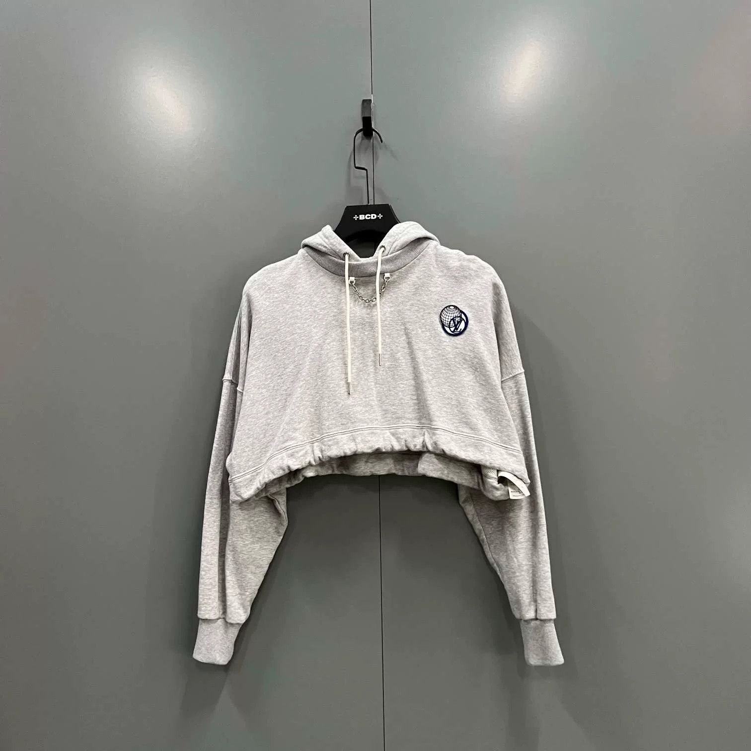 Louis Vuitton Louis Vuitton Gray Cropped Hoodie Size XXS / US 00 / IT 34 - 1 Thumbnail