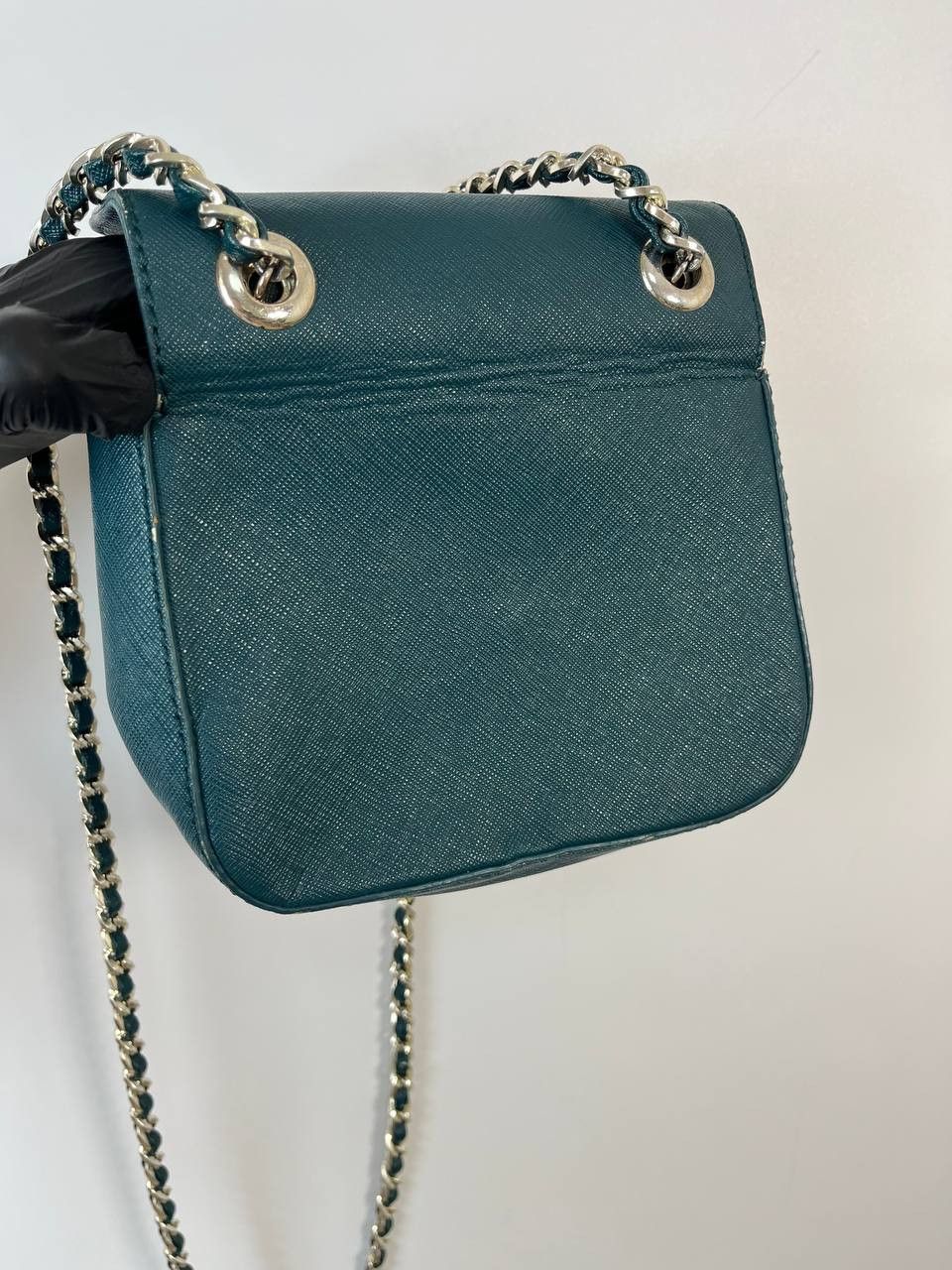 Moschino LOVE MOSCHINO CROSSBODY BAG GREEN SAFFIANO LEATHER CHAIN Size ONE SIZE - 5 Thumbnail