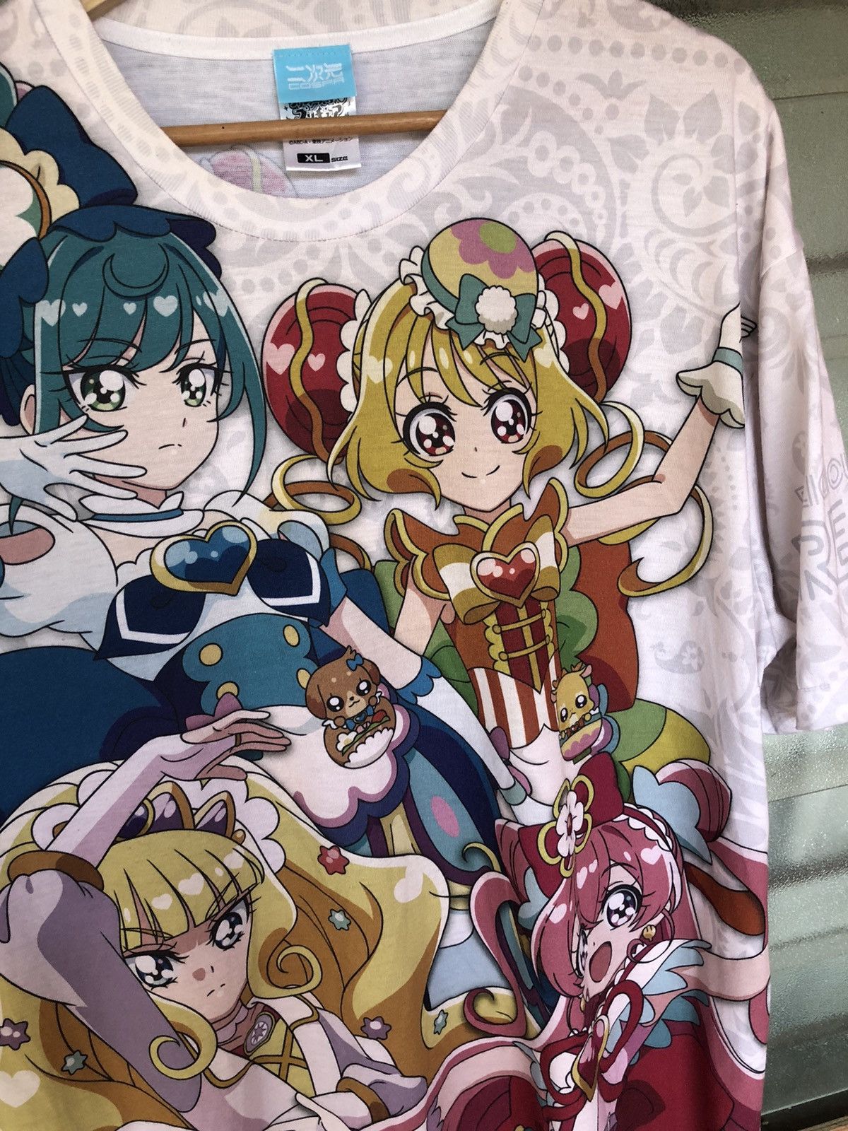 Anime Vintage Cospa Anime Delicious Party Pretty Cure Double Tee Size US XL / EU 56 / 4 - 7 Thumbnail
