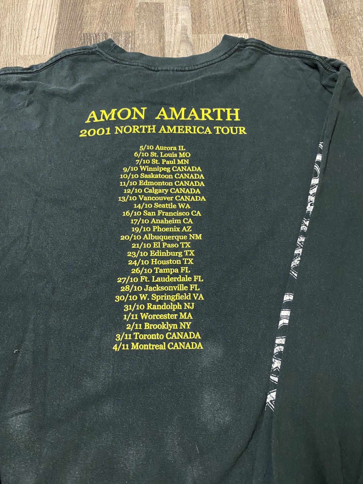 Band Tees Vintage Amon Amarth 2001 US Tour Longsleeve The Crusher Tee Size US XL / EU 56 / 4 - 7 Thumbnail