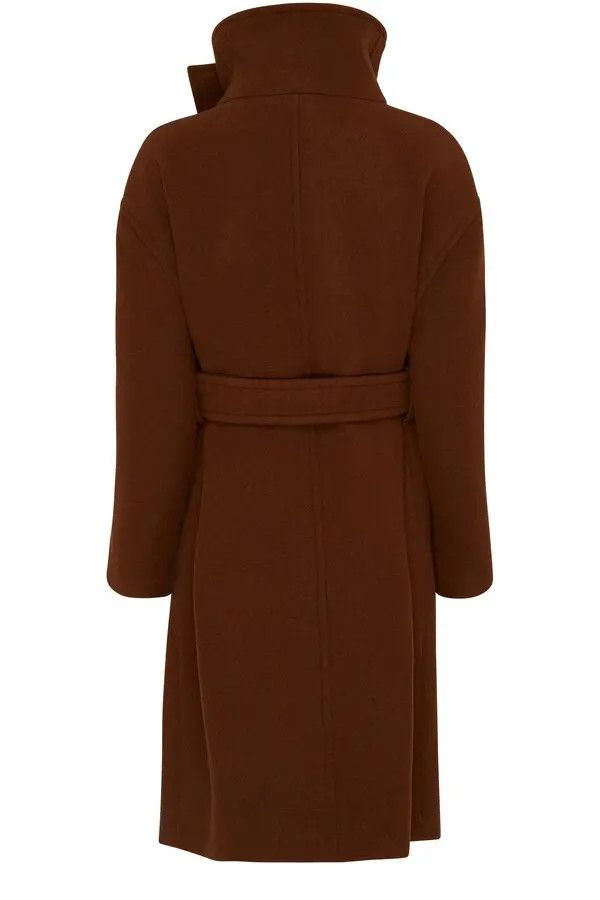 Acne Studios o1y0725 Turtleneck Coat in Brown Size M / US 6-8 / IT 42-44 - 2 Thumbnail
