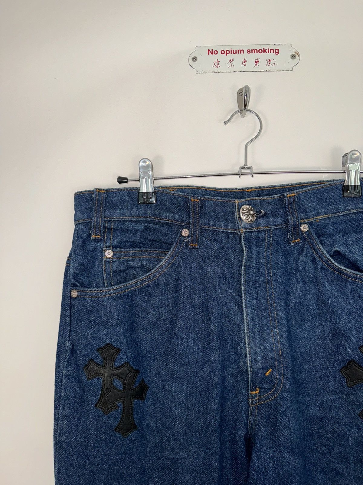 Chrome Hearts 🚭 CLASSIC GRAIL 🚭 CHROME HEARTS VINTAGE PATCHED LEVI’S Size US 33 - 3 Thumbnail