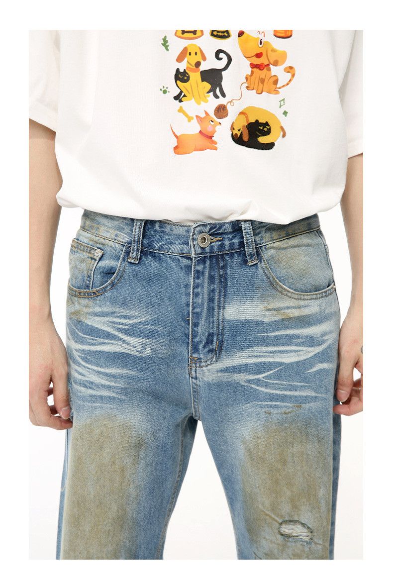 Japanese Brand × Vintage Niche Style Worn-out Hole Jeans Size US 29 - 3 Thumbnail