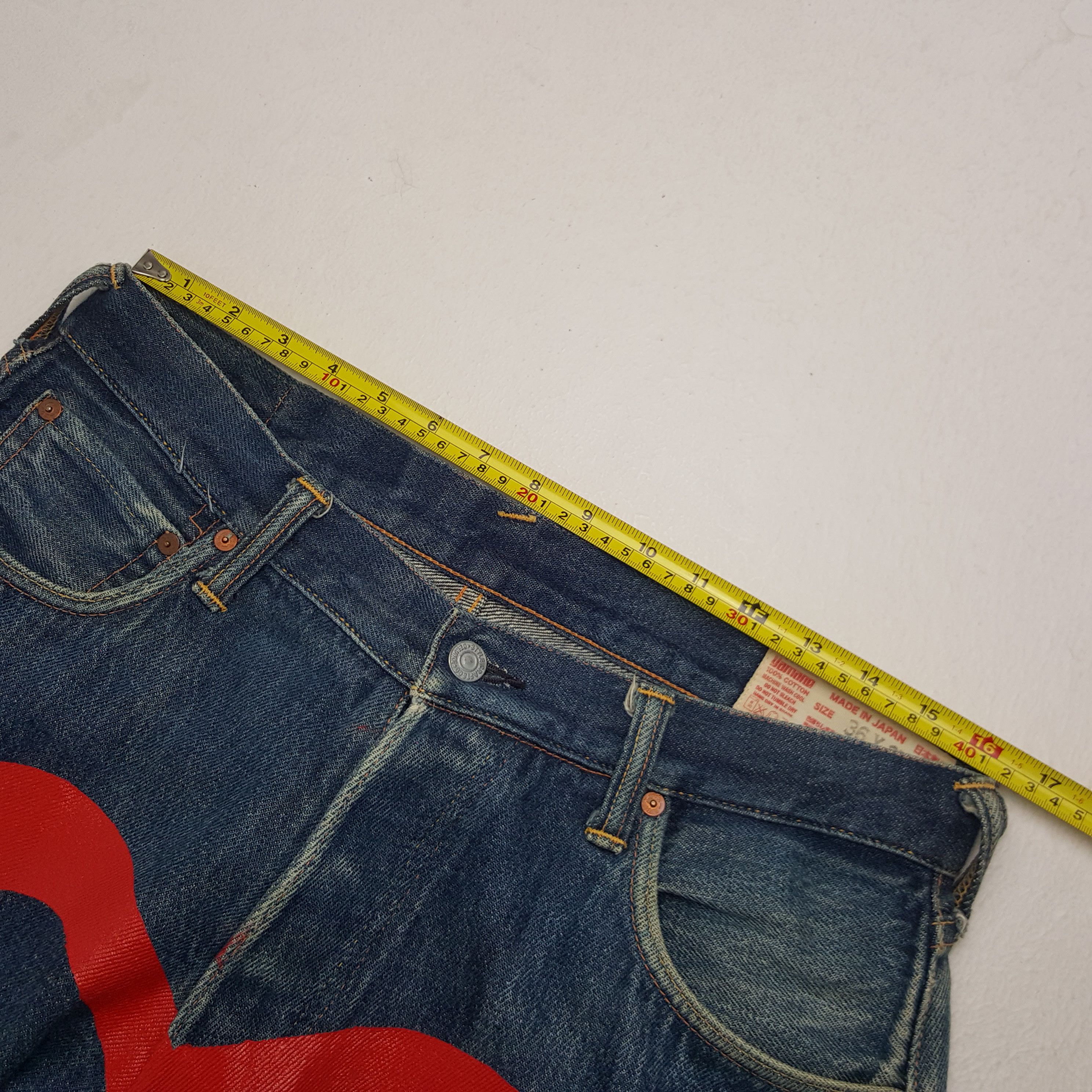 Evisu Vintage Evisu Japanese Brand Daicock Custom Art Denim Jeans Size US 32 / EU 48 - 9 Thumbnail