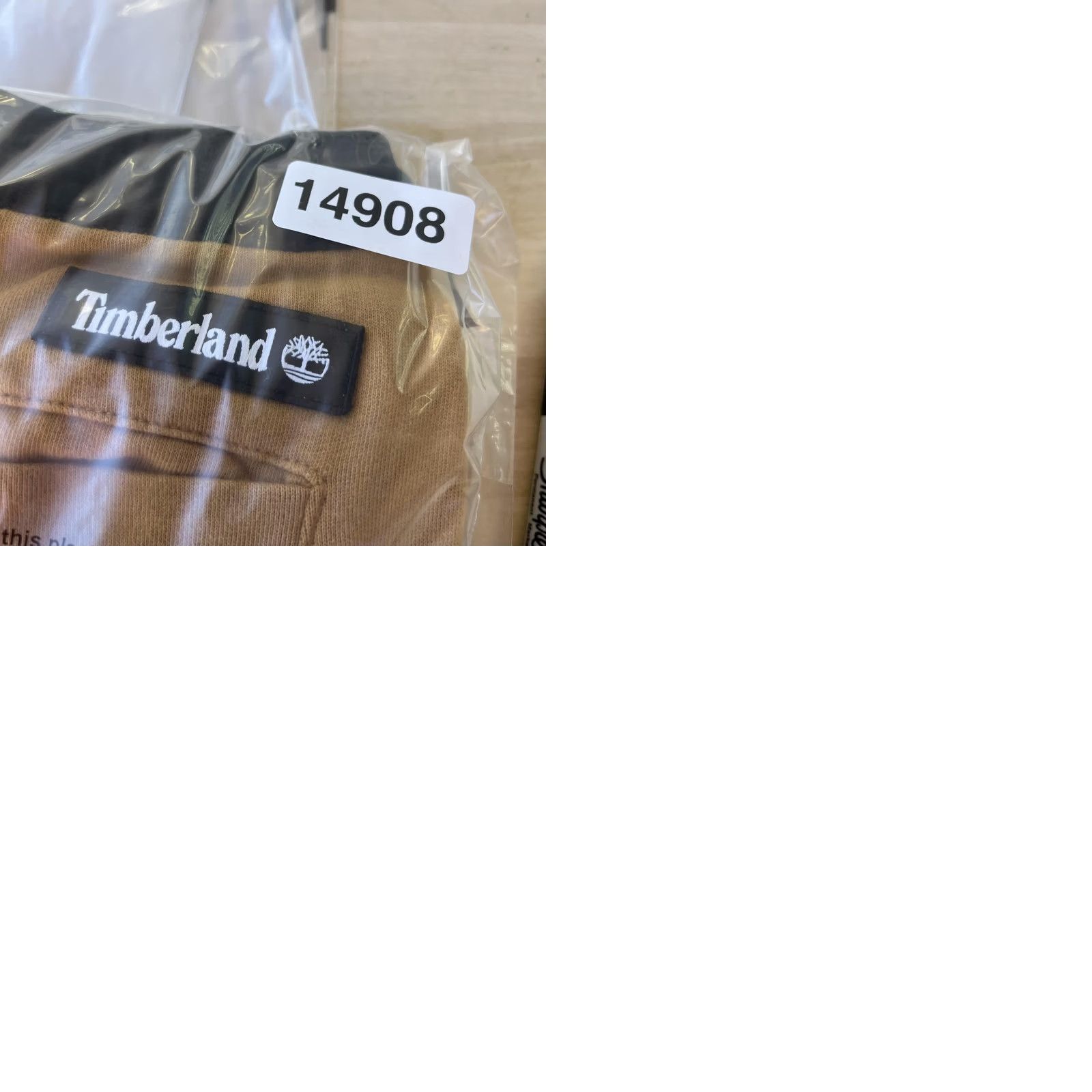Timberland Timberland Shorts Mens Medium Beige Colorblock Sweat Elastic Waist Pockets Gym Size US 31 - 9 Thumbnail