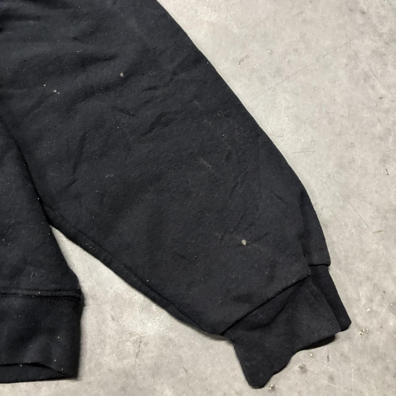 Japanese Brand × Vintage Crazy Vintage Y2K/2000s Black Blank Russell Style Essential Zip Up Hoodie! Size US XXL / EU 58 / 5 - 5 Thumbnail