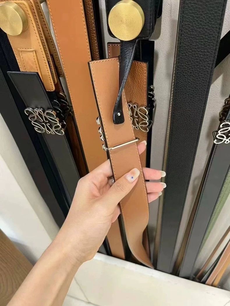 Loewe LOEWE Silver buckle classic belt Size ONE SIZE - 6 Thumbnail