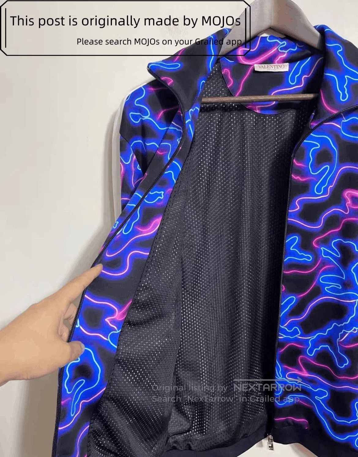 Valentino Valentino Neon Camo Sports Jacket. Size US L / EU 52-54 / 3 - 6 Thumbnail