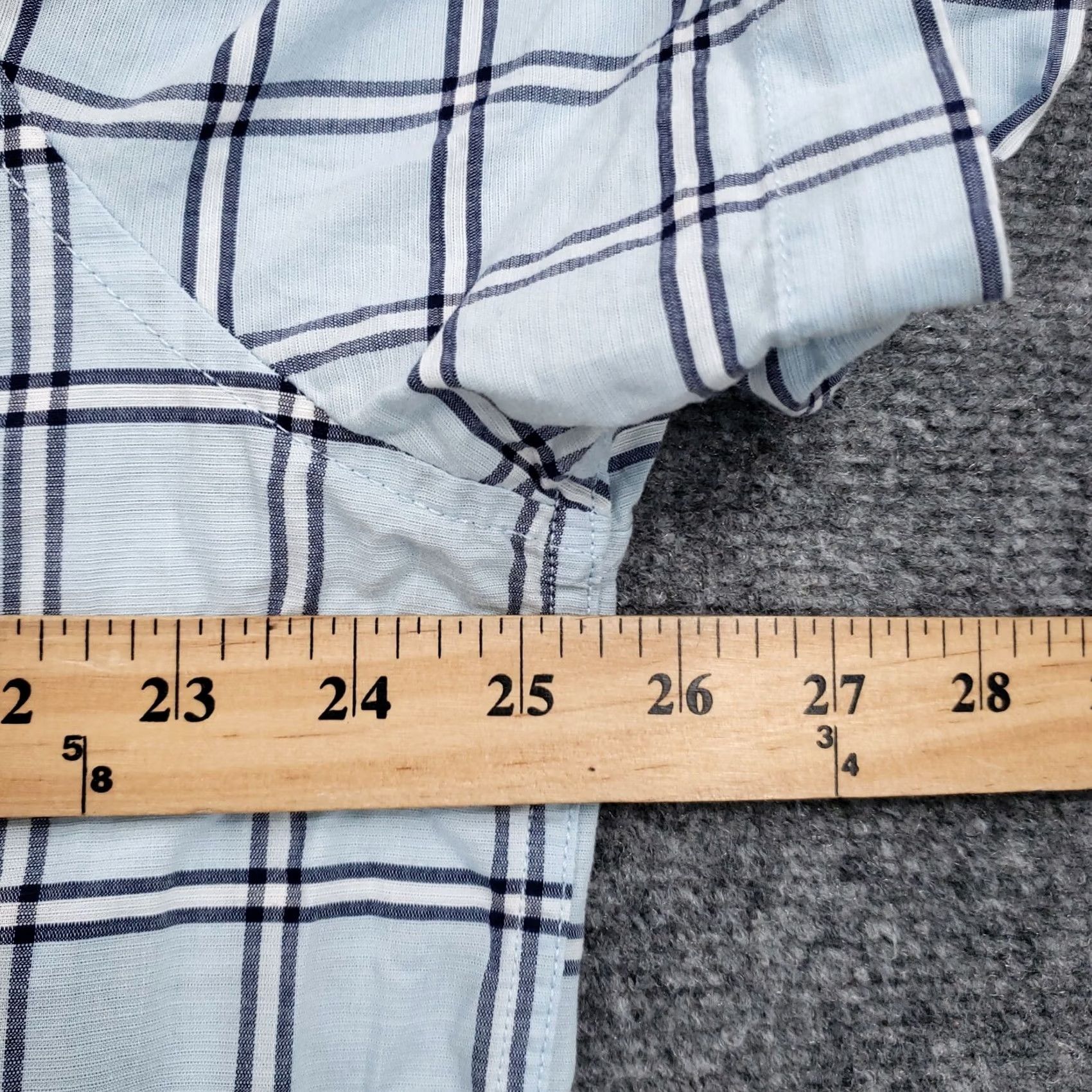 Vintage Rowm Button Down Shirt Mens XL Blue Short Sleeve Plaid Collared Size US XL / EU 56 / 4 - 6 Thumbnail