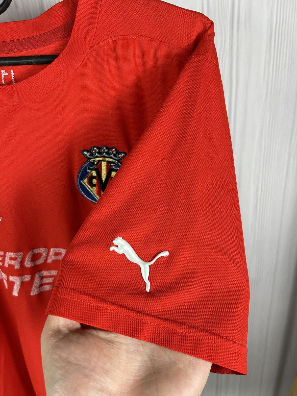 Puma Villarreal Training/Leisure football shirt 2008/09 Jersey L Size US L / EU 52-54 / 3 - 7 Thumbnail