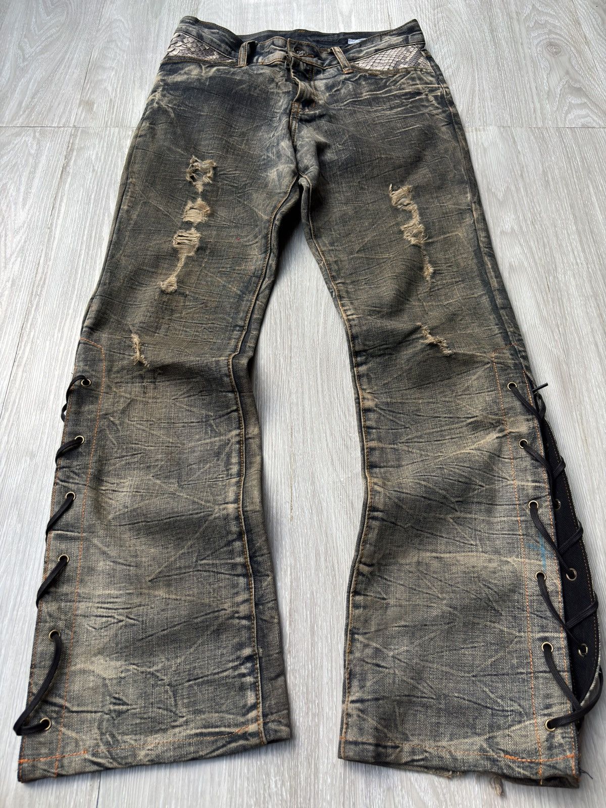 tornadomart hommage archive ねばっこい flare denim