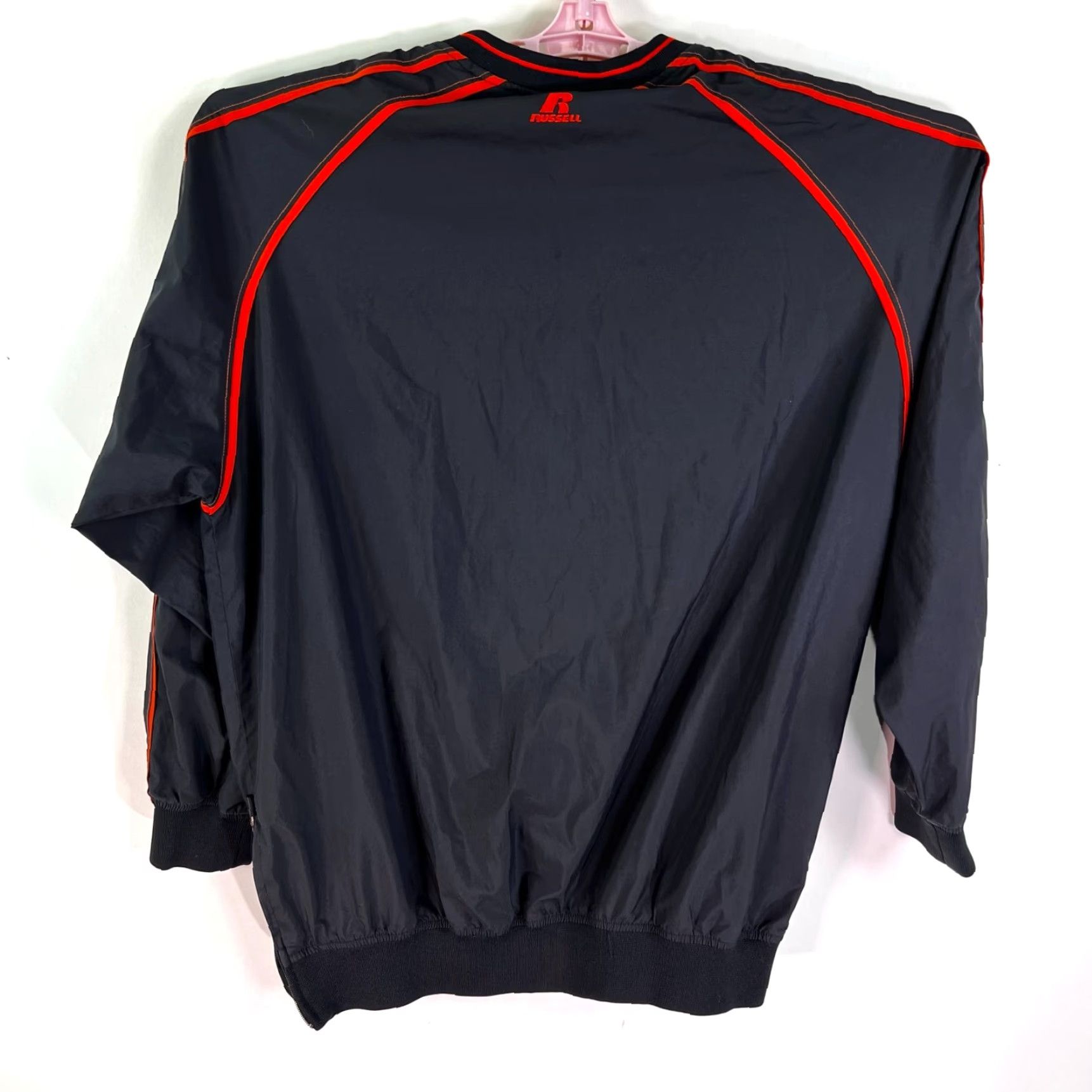 Vintage VINTAGE Russell Team Issue Pocket Wind Pullover Jacket Mens M Black Orange Jacket Men M Black Russell Team Issue Pocket Wind Pullover 90s City Classic Size US M / EU 48-50 / 2 - 5 Thumbnail