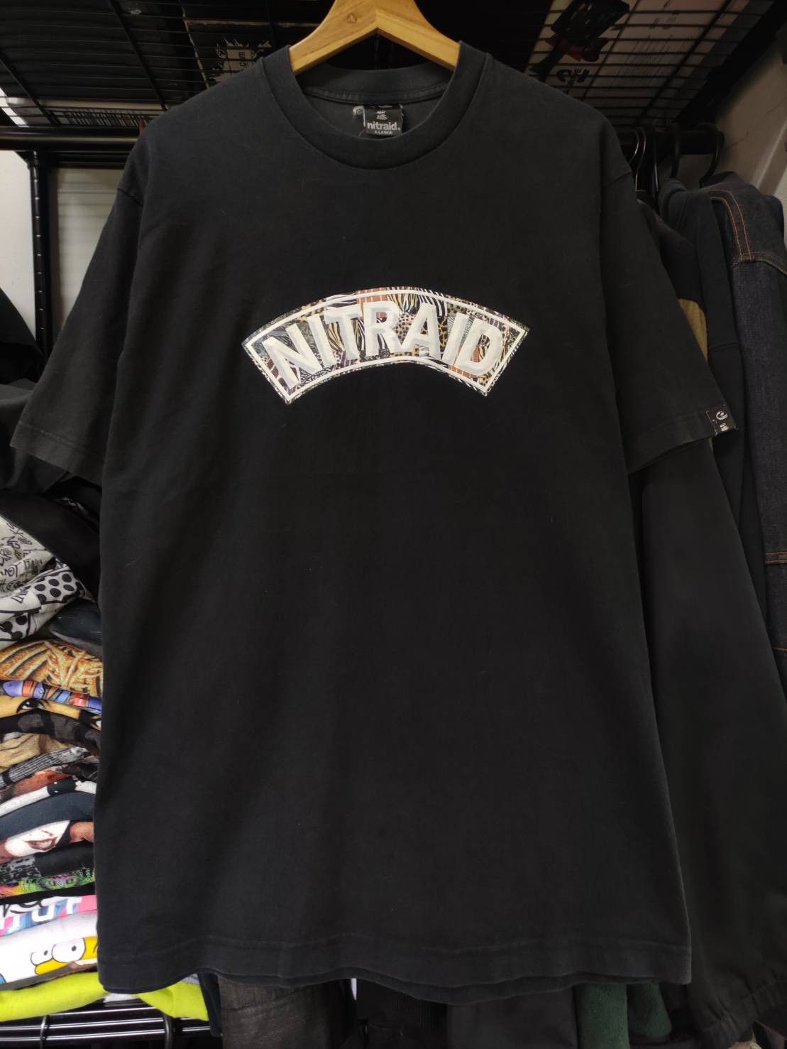 Japanese Brand Nitraid Anti Babylon Equipment Animal Patchwork Logo T-Shirt Size US XL / EU 56 / 4 - 2 Thumbnail