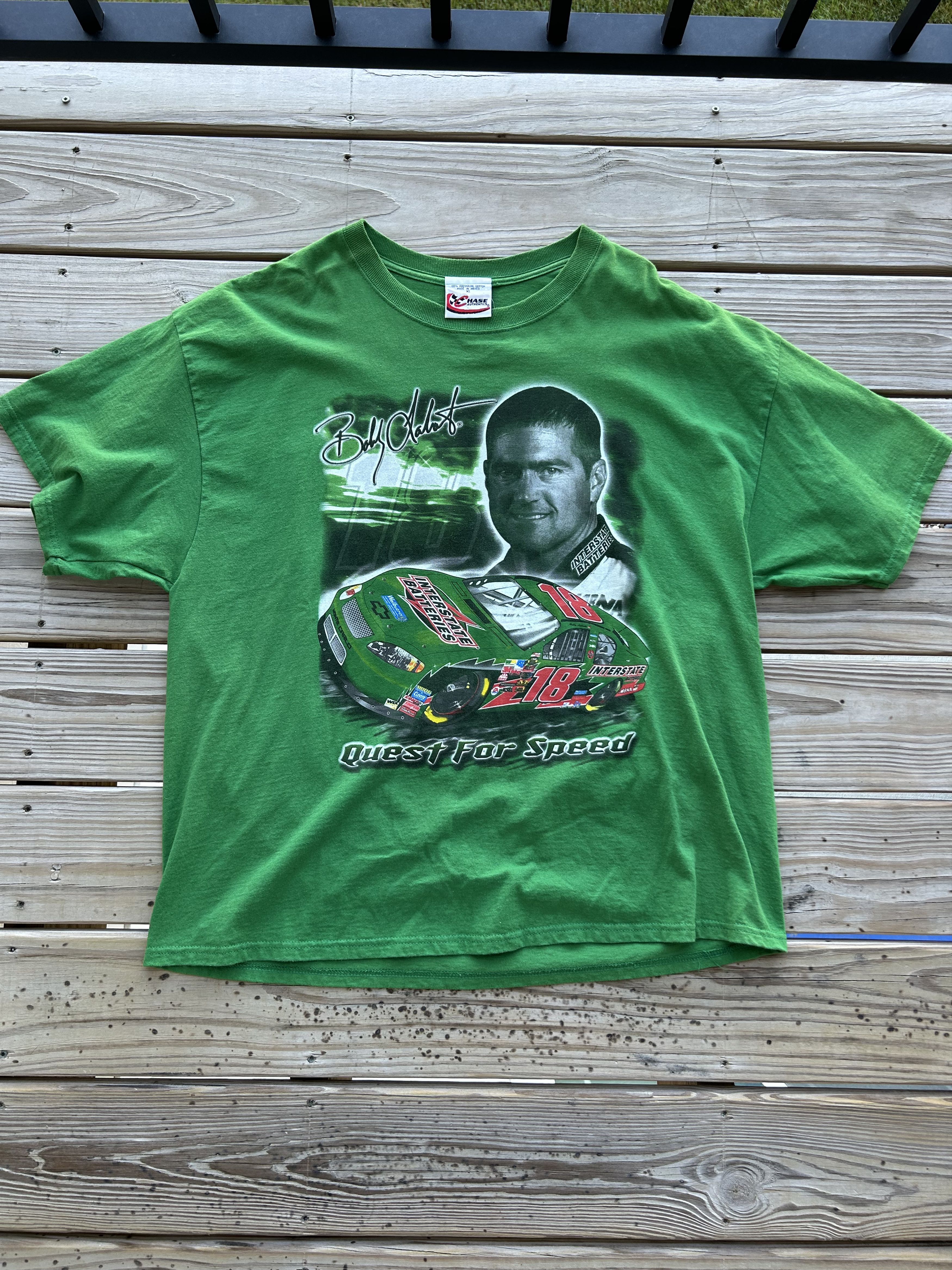 Vintage 2004 Chase Bobby Labonte Graphic Tee Size US XL / EU 56 / 4 - 1 Thumbnail