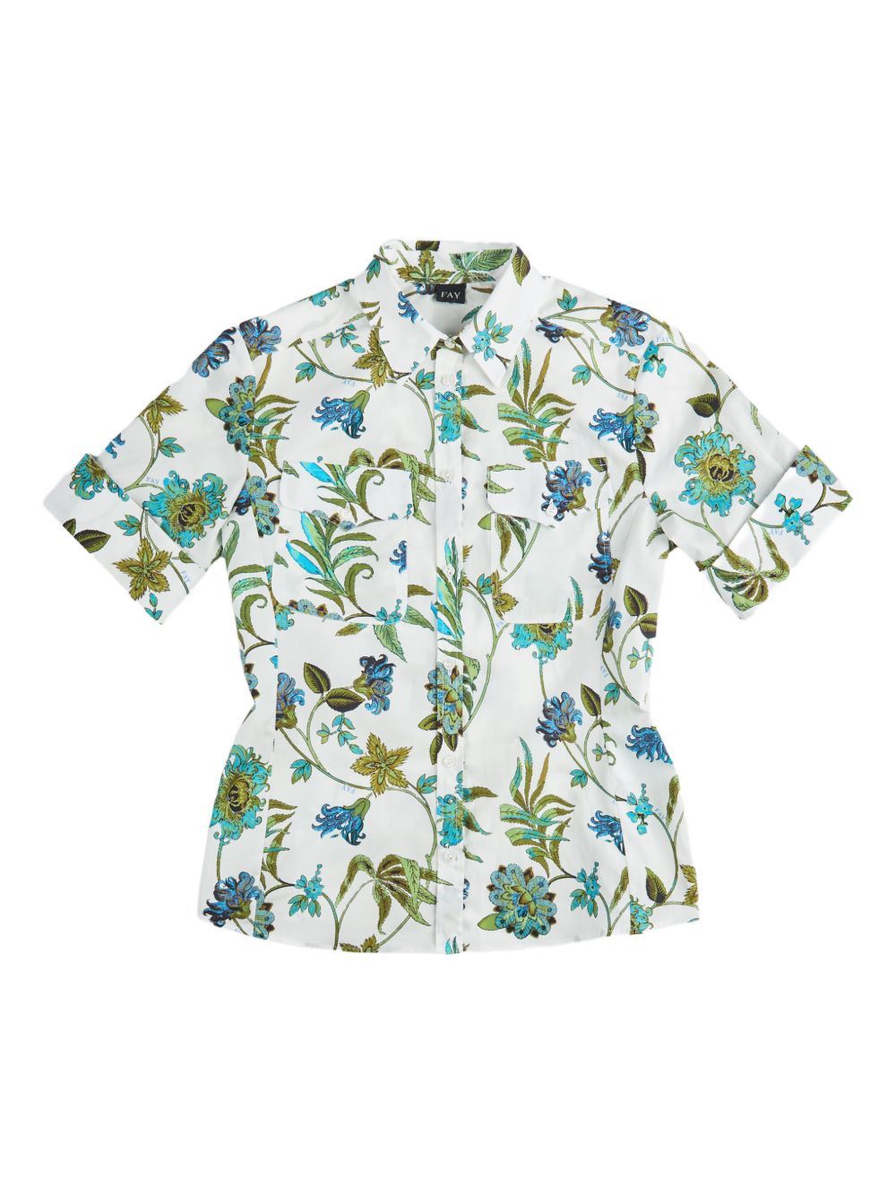 Fay PRINTED COTTON SHIRT Size XL / US 12-14 / IT 48-50 - 1 Thumbnail