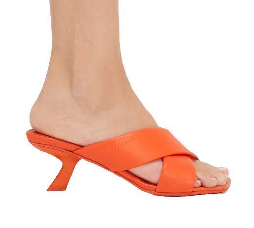 Salvatore Ferragamo o1s1rm0824 Aludra 55 Mules in Orange Size US 5.5 / IT 35.5 - 4 Thumbnail