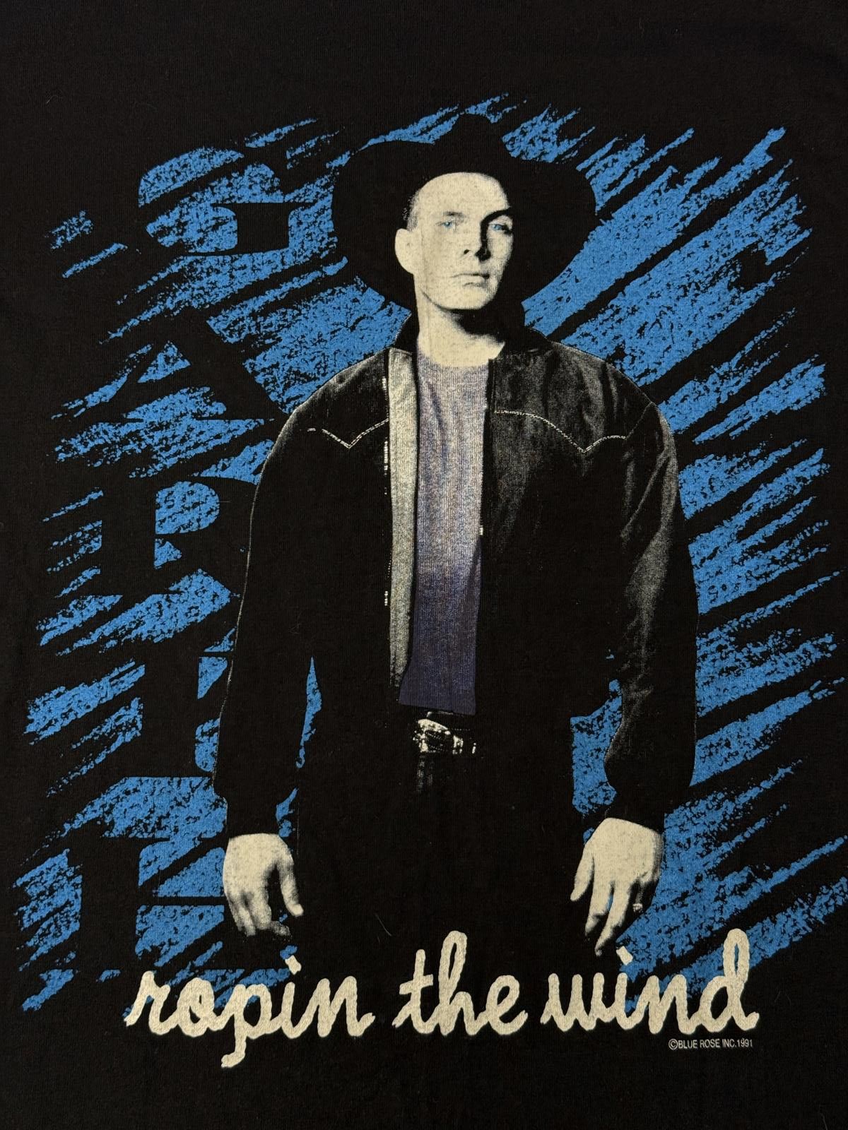 Anvil VTG Garth Brooks T-shirt Ropin the Wind Tour 1991 Tee - L Size US L / EU 52-54 / 3 - 4 Thumbnail
