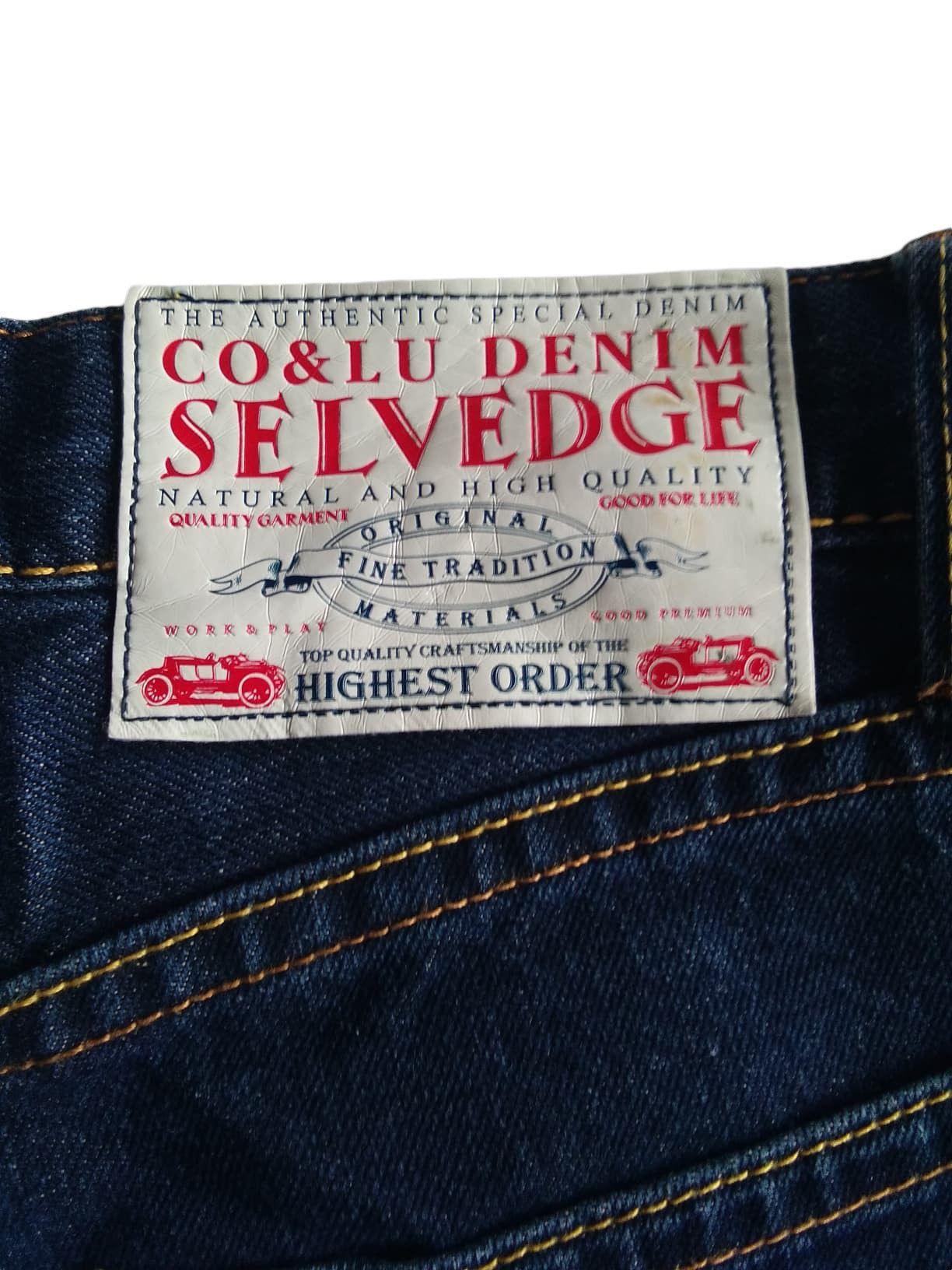 If Six Was Nine Rare🔥 Co & Lu Selvedge Jeans Denim Size US 31 - 12 Thumbnail