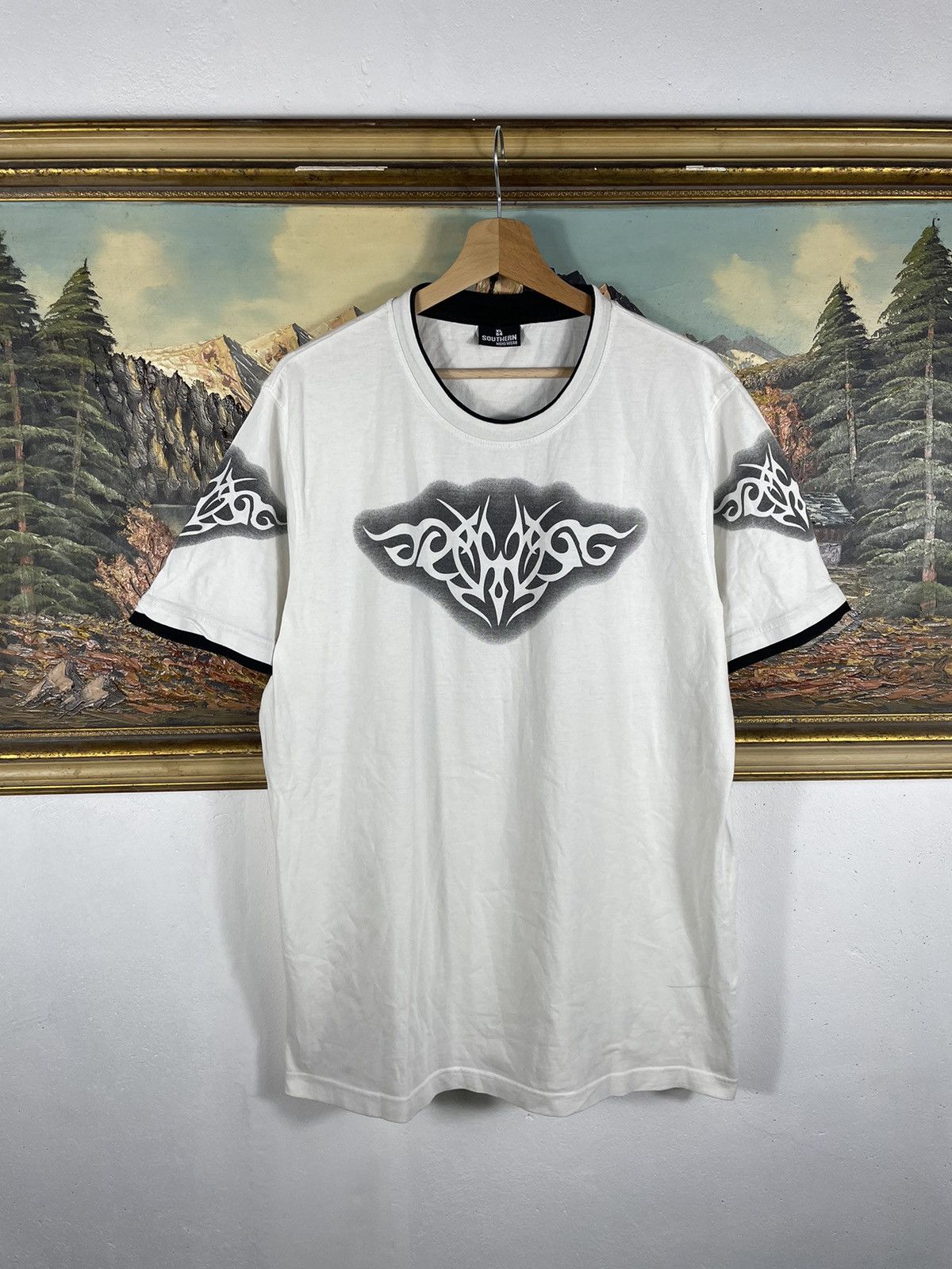 Hysteric Glamour 🔥Sick Y2K Southern Tribal Skull Shirt Goth Punk Size US XL / EU 56 / 4 - 1 Thumbnail