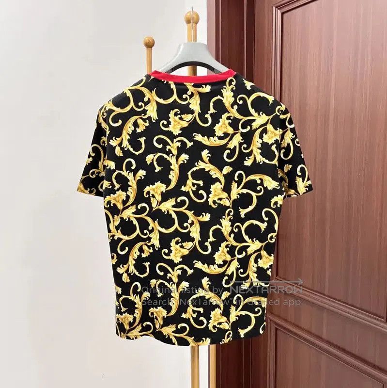 Versace Versace Multicolor Cotton T-Shirt for Men . Size US L / EU 52-54 / 3 - 3 Thumbnail