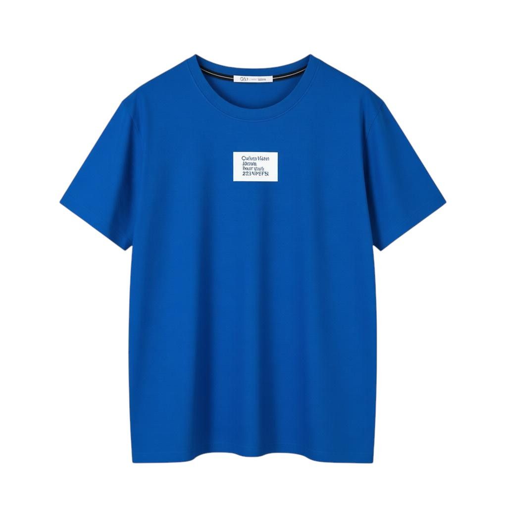 Calvin Klein 2XL Blue Cotton Tricot Front Logo 87926 Size US XXL / EU 58 / 5 - 1 Thumbnail